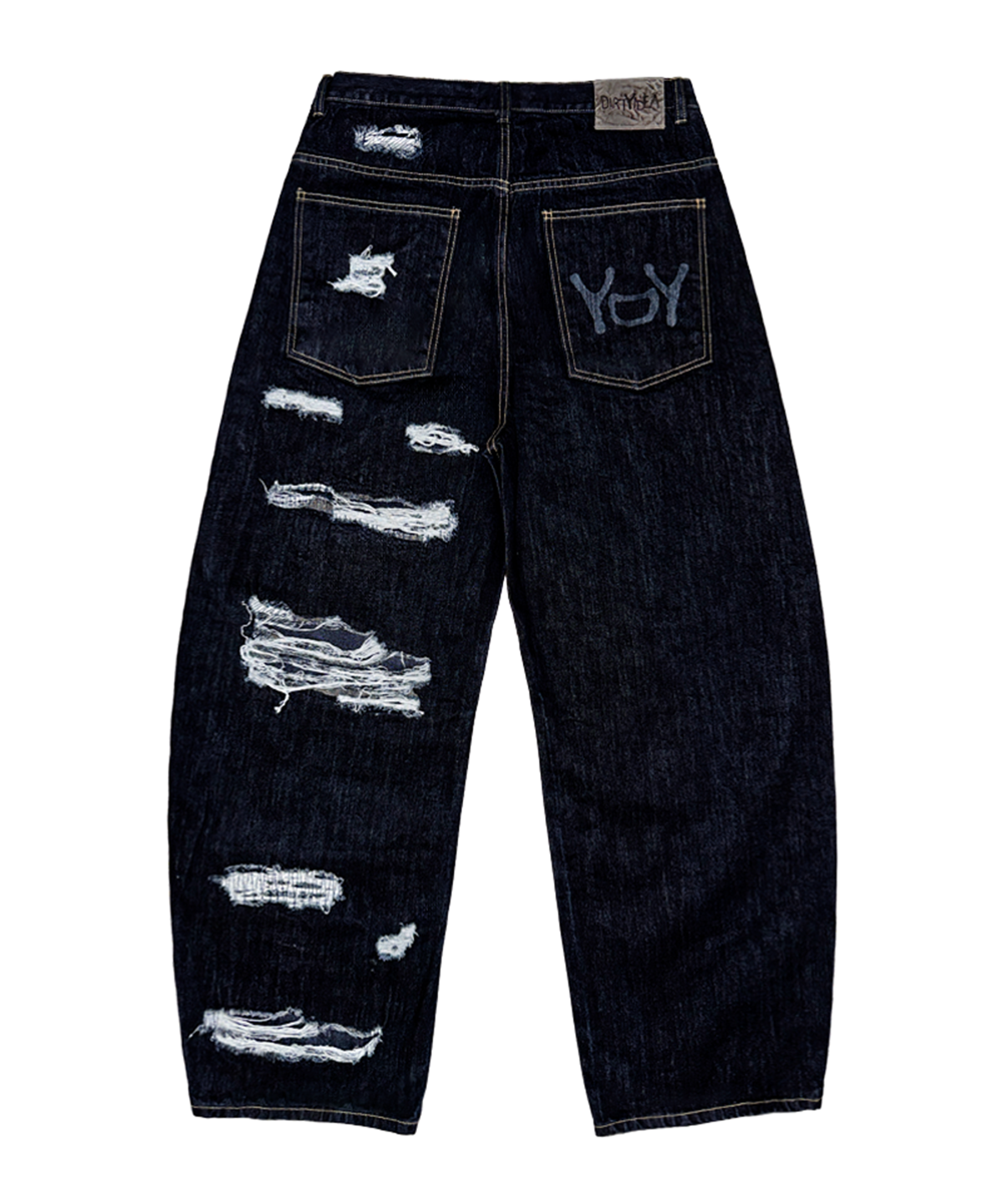 더티아이디어(DIRTYIDEA) DIRTY LINE #015 - Half Destroyed YDY Denim