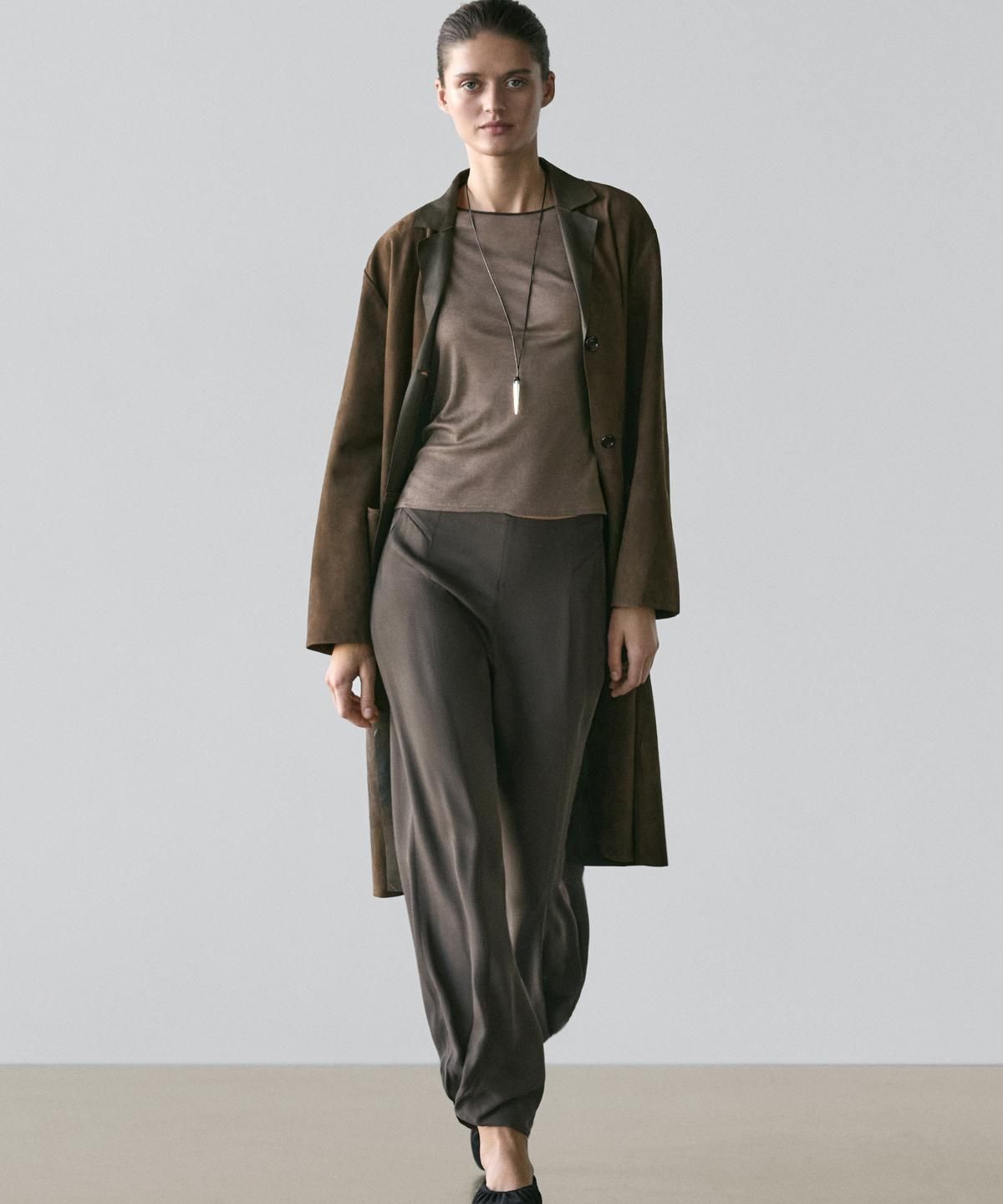 마시모두띠(MASSIMO DUTTI) 플루이드 사루엘 팬츠