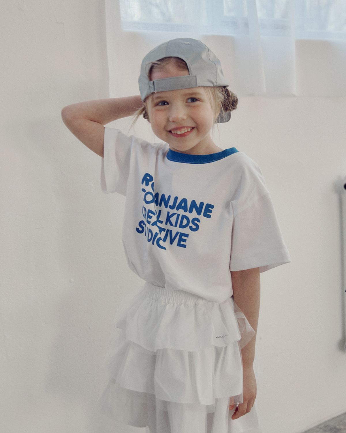 로아앤제인(ROANJANE) 스톤 티셔츠(블루)