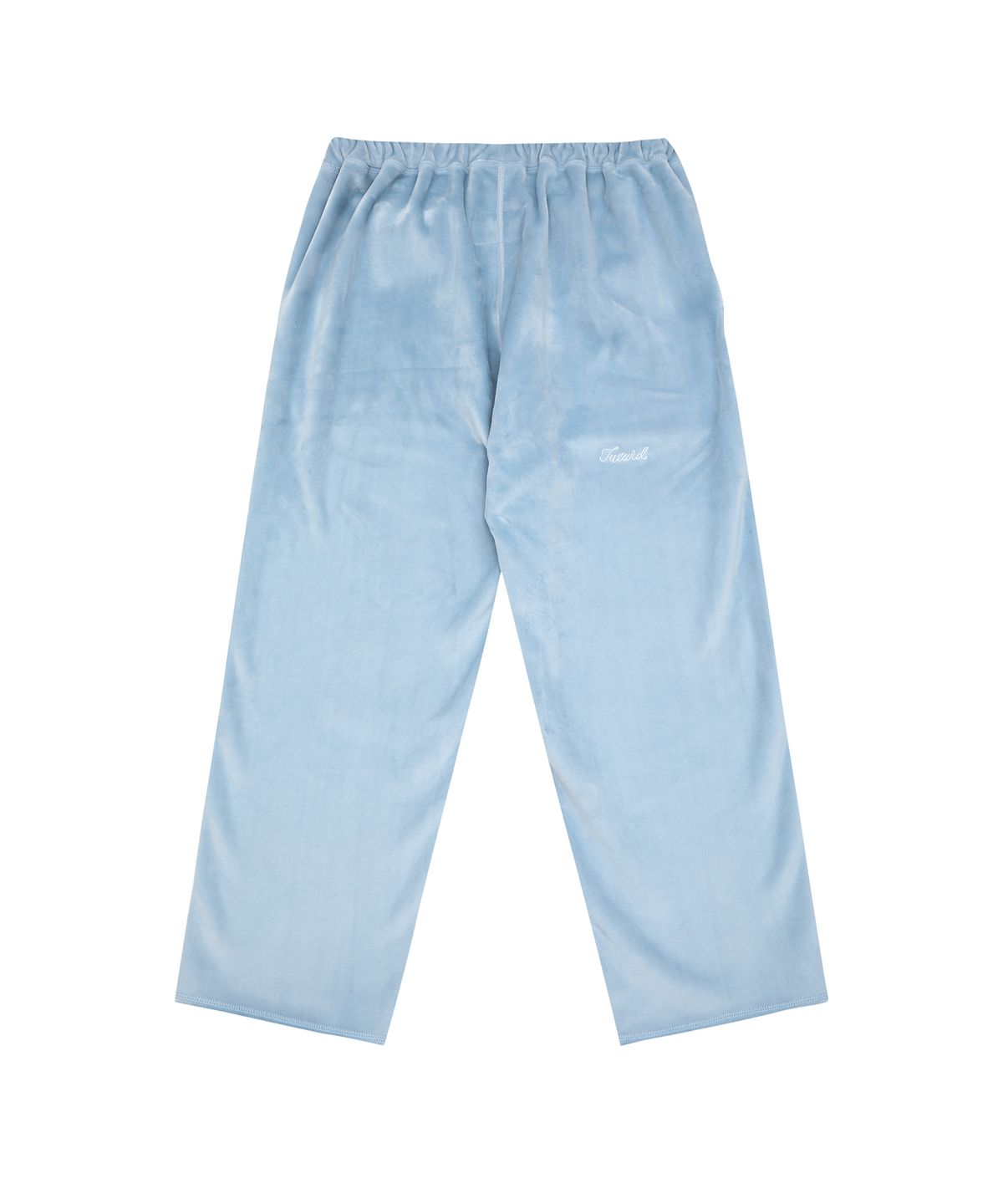 투위드(TUEWID) Tuewid Light weight Velour set up Pants in powder blue
