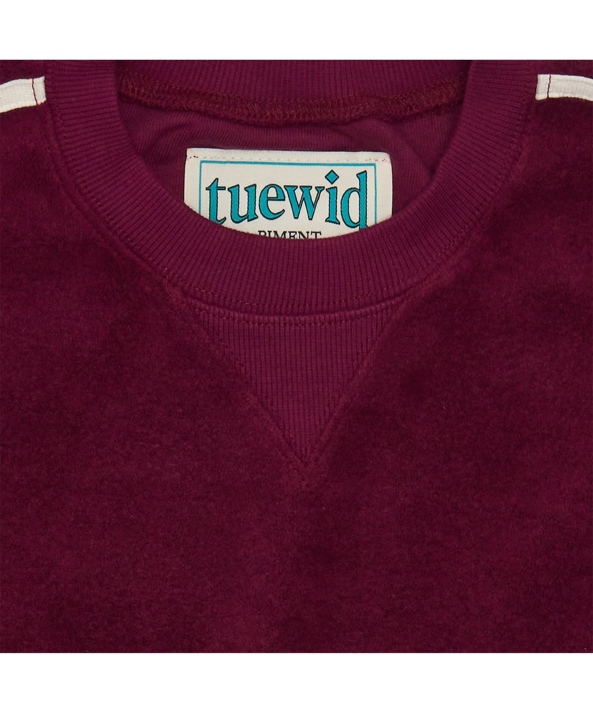 투위드(TUEWID) Tuewid retro sweatshirts in plum