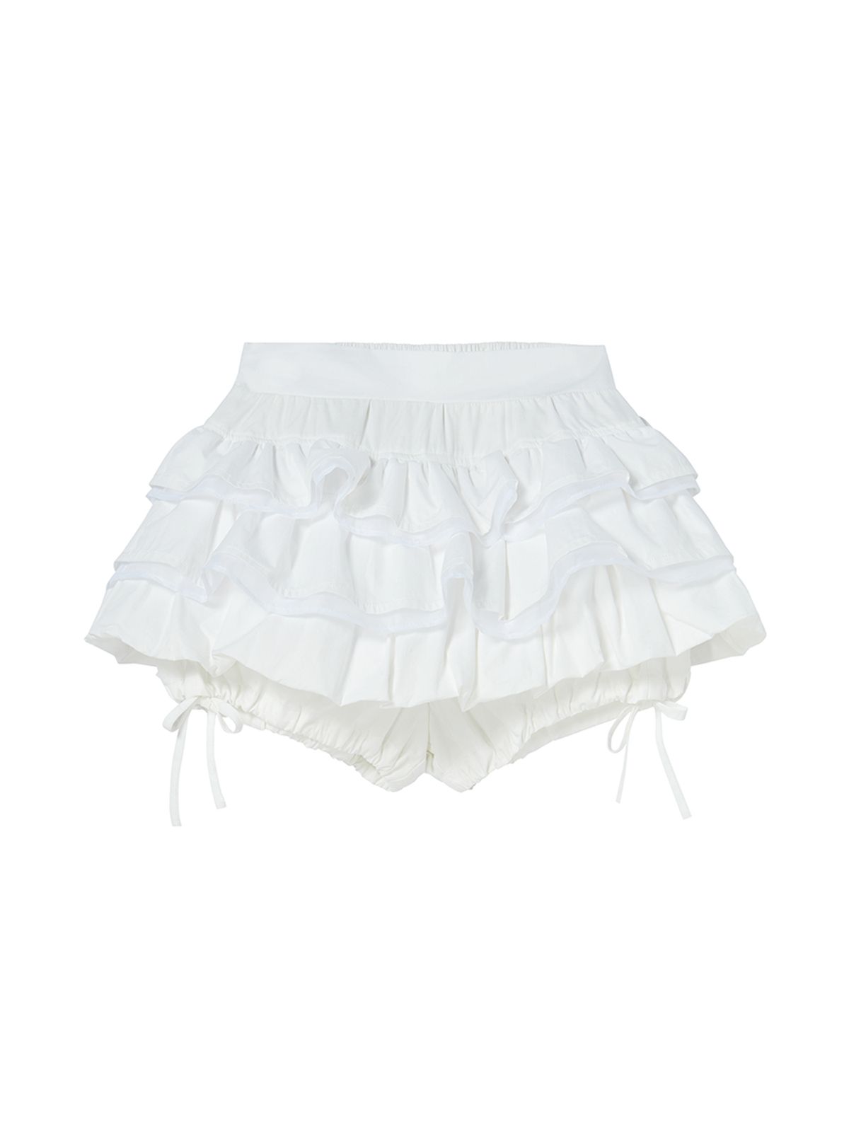 엔와이엑스엑스(NYXX) BALLOON FRILL SKIRTPANTS WHITE