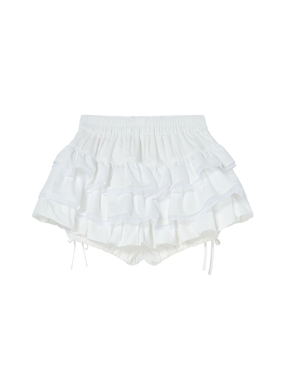 엔와이엑스엑스(NYXX) BALLOON FRILL SKIRTPANTS WHITE