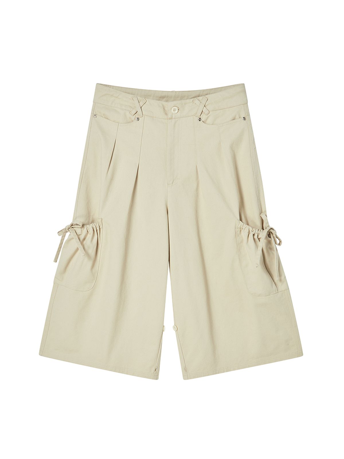 엔와이엑스엑스(NYXX) COTTON CAPRI PANTS BEIGE