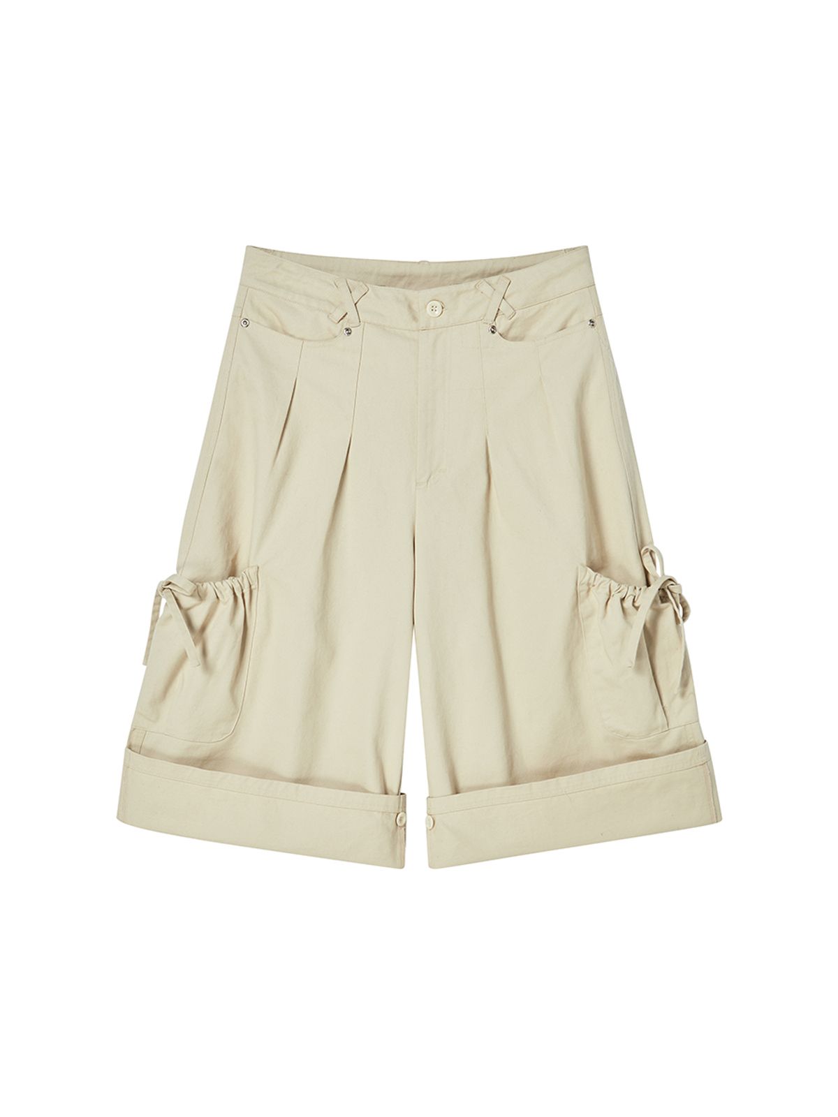 엔와이엑스엑스(NYXX) COTTON CAPRI PANTS BEIGE