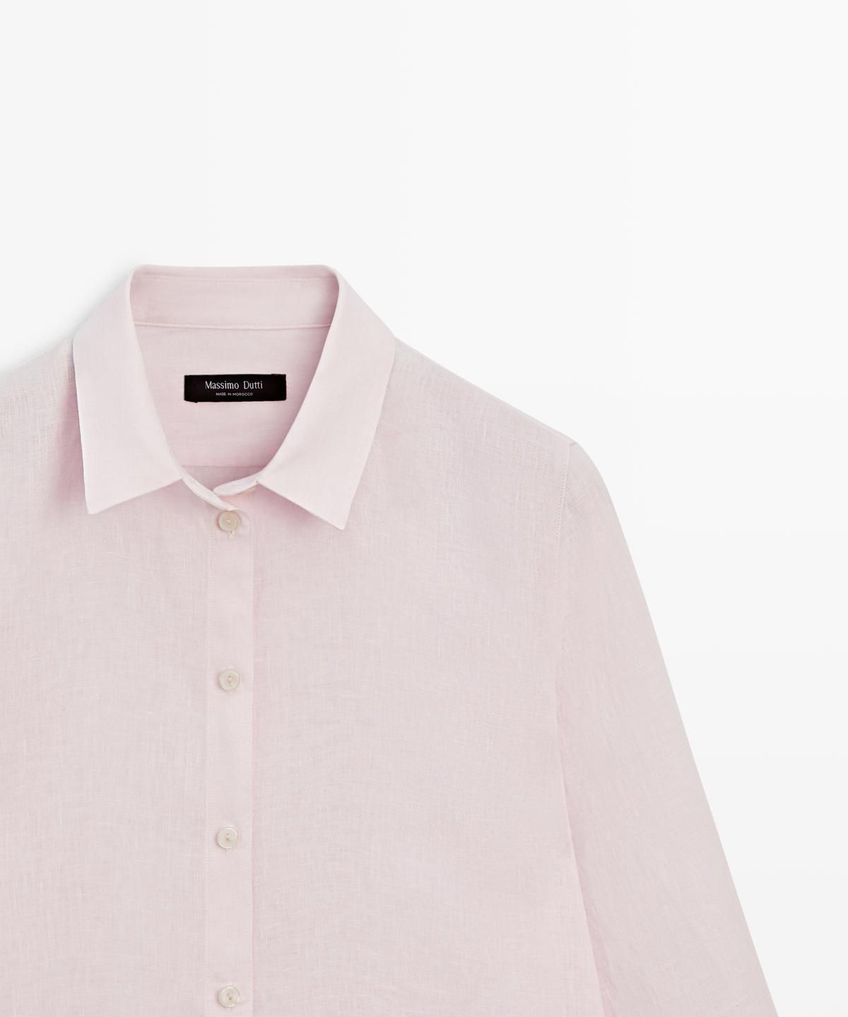 마시모두띠(MASSIMO DUTTI) 100% 린넨 루즈핏 셔츠