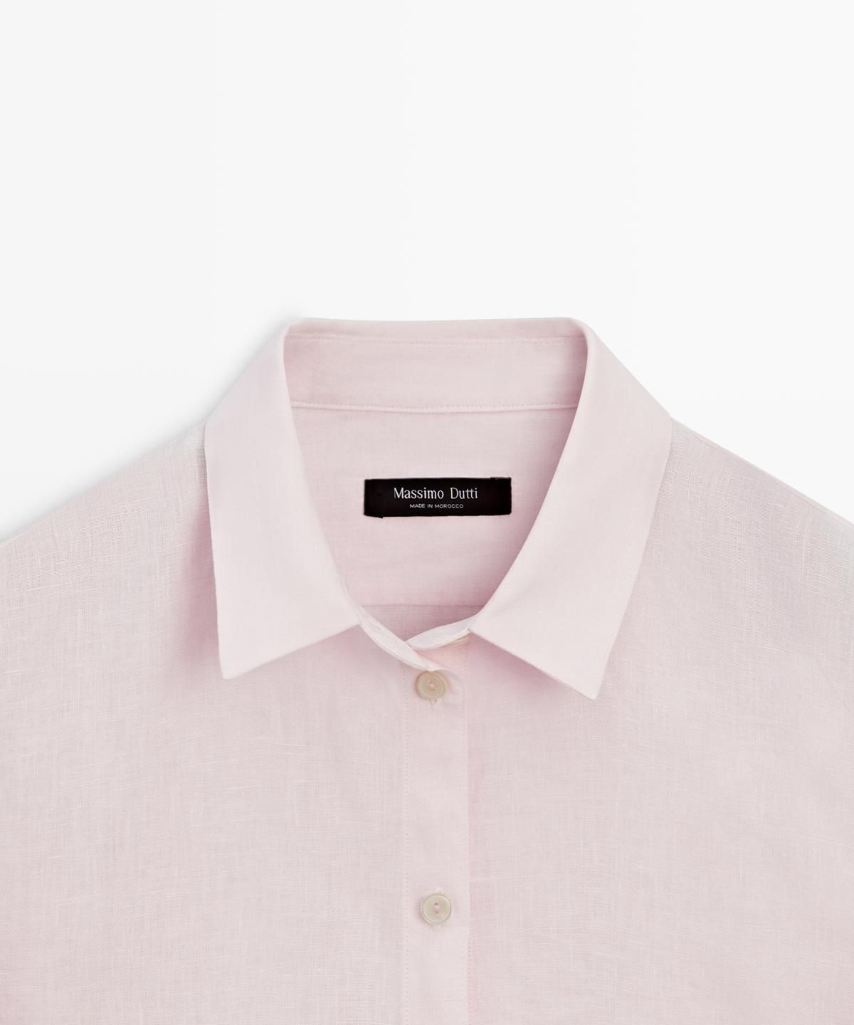 마시모두띠(MASSIMO DUTTI) 100% 린넨 루즈핏 셔츠