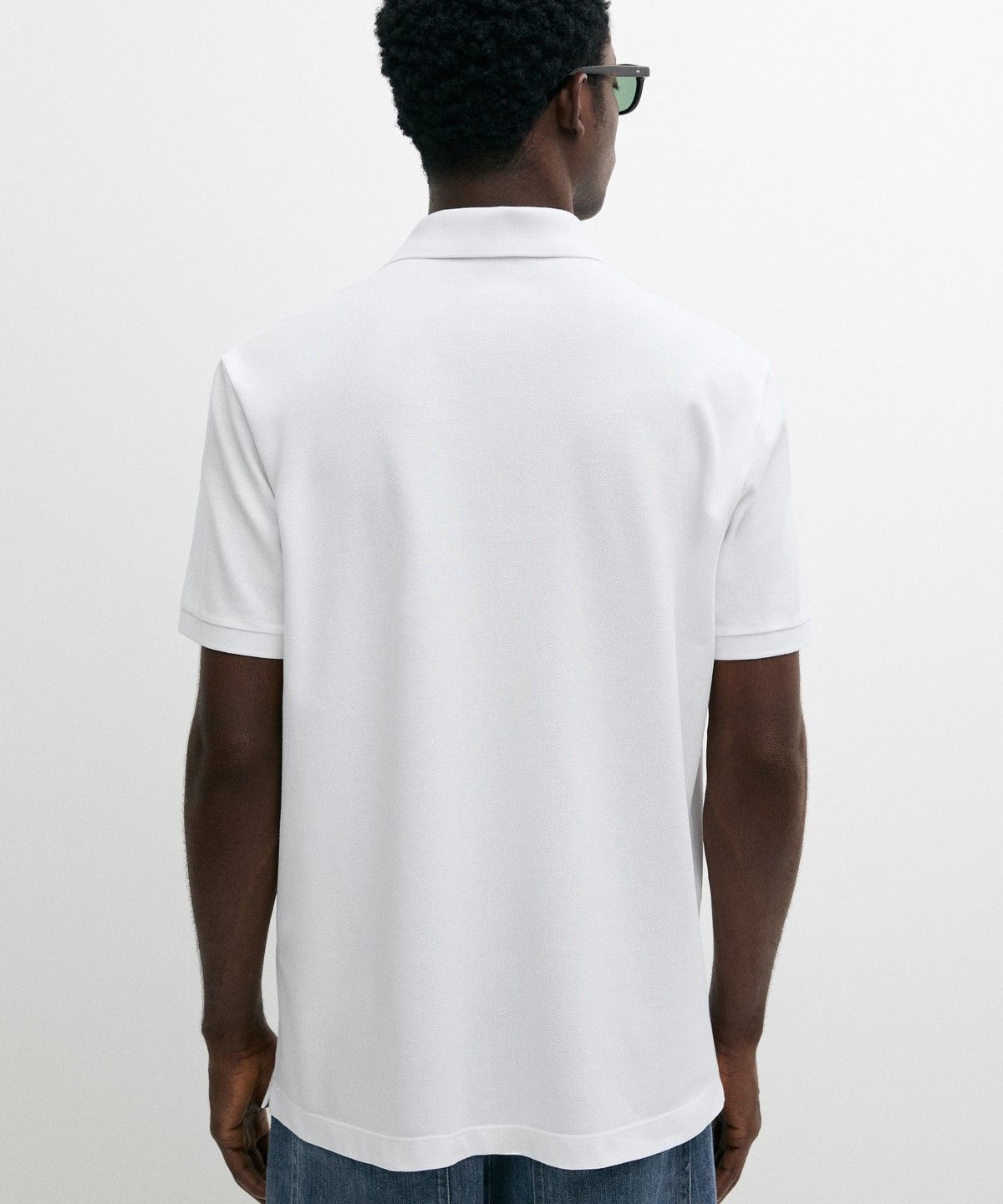 마시모두띠(MASSIMO DUTTI) 마이크로 텍스처드 코튼 피케 폴로 셔츠