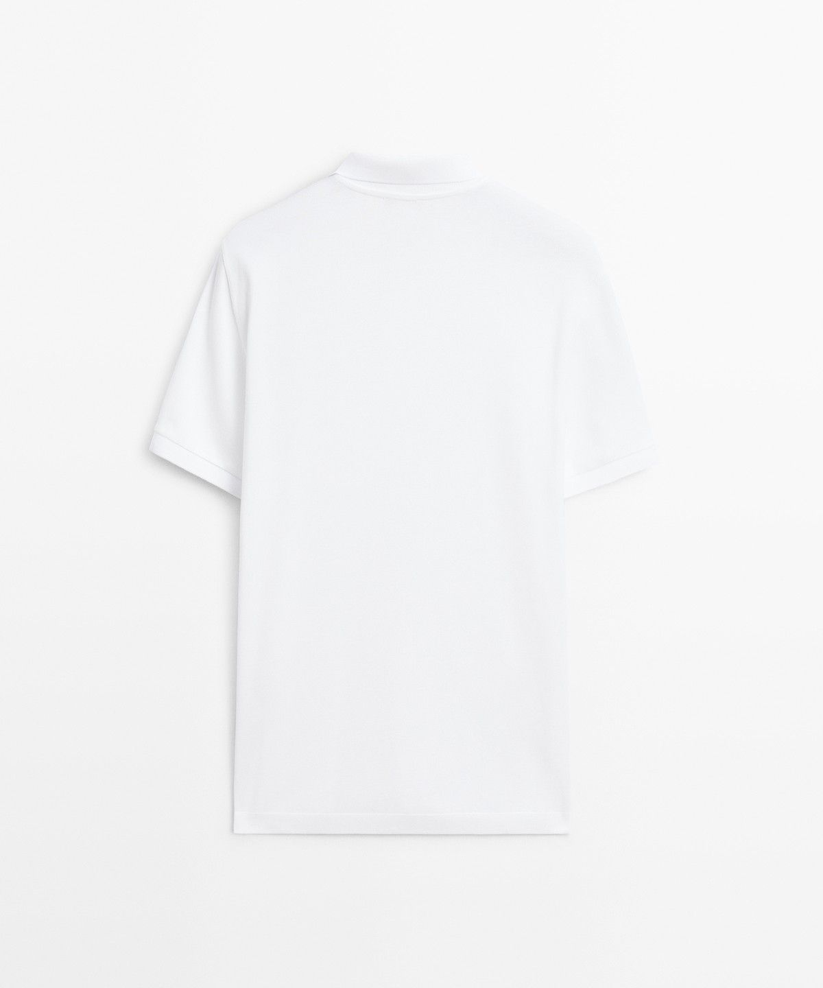 마시모두띠(MASSIMO DUTTI) 마이크로 텍스처드 코튼 피케 폴로 셔츠