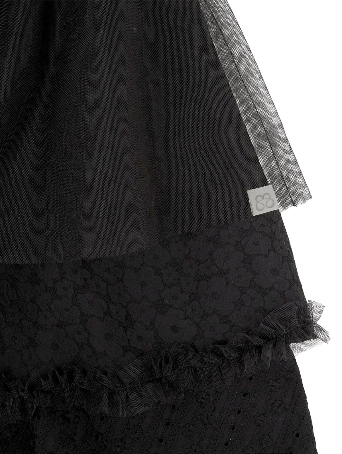 뚜오미오(TUOMIO) EYELET TUTU SKIRT [BLACK]