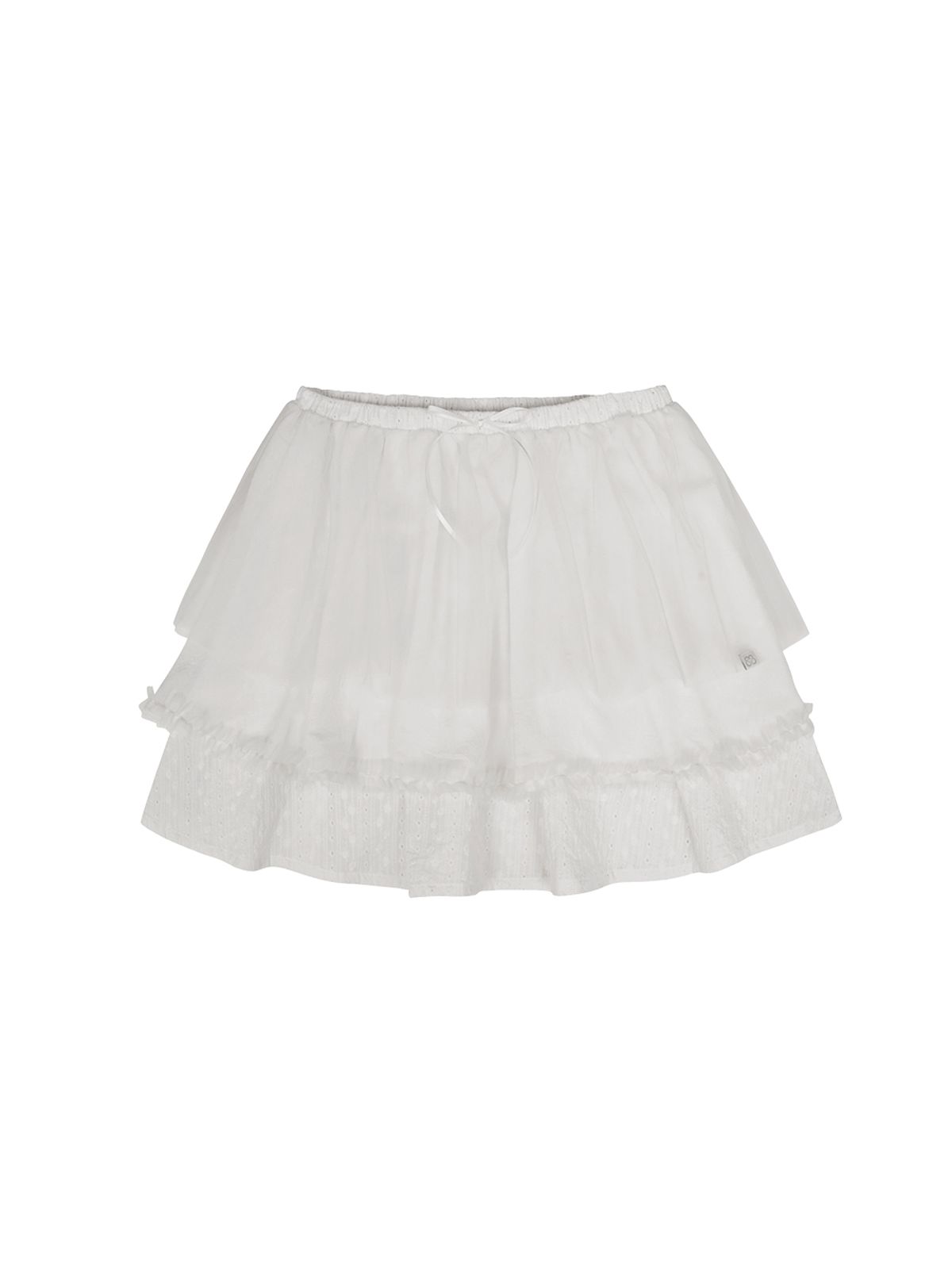 뚜오미오(TUOMIO) EYELET TUTU SKIRT [WHITE]