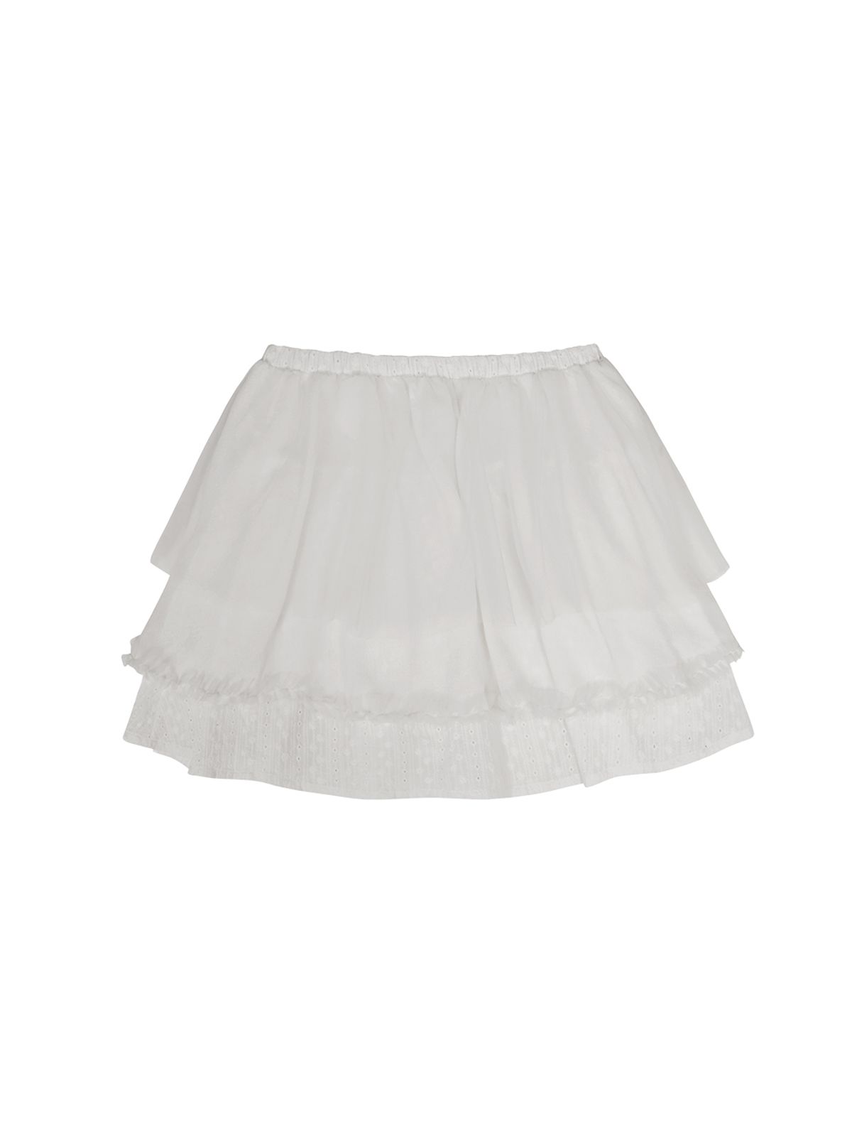 뚜오미오(TUOMIO) EYELET TUTU SKIRT [WHITE]