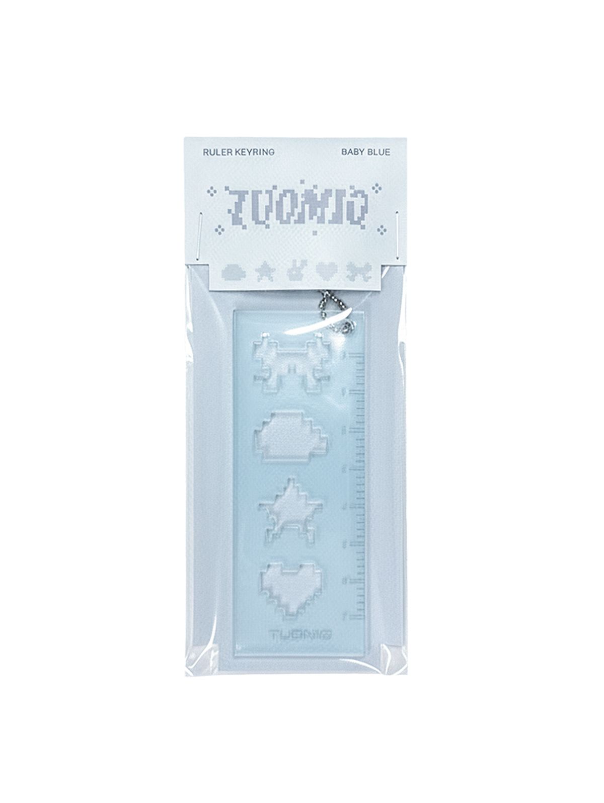 뚜오미오(TUOMIO) RULER KEYRING [BABY BLUE]