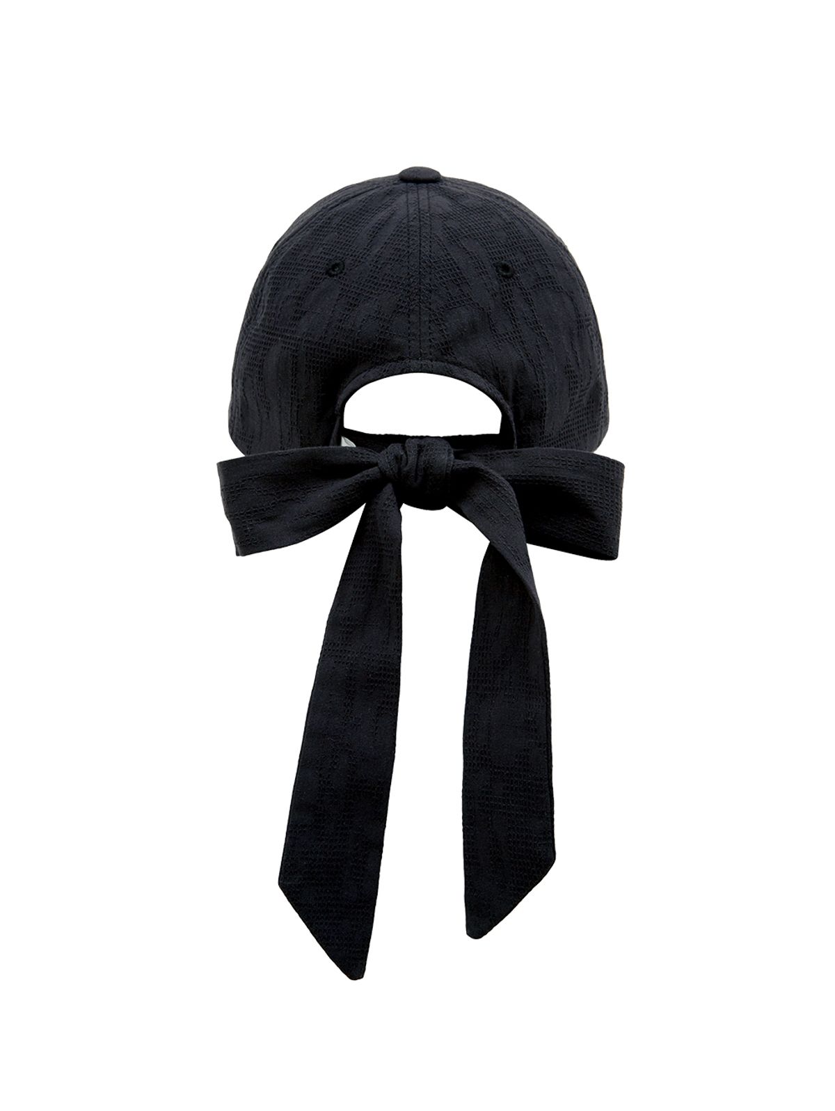 뚜오미오(TUOMIO) BUTTON RIBBON CAP [BLACK]