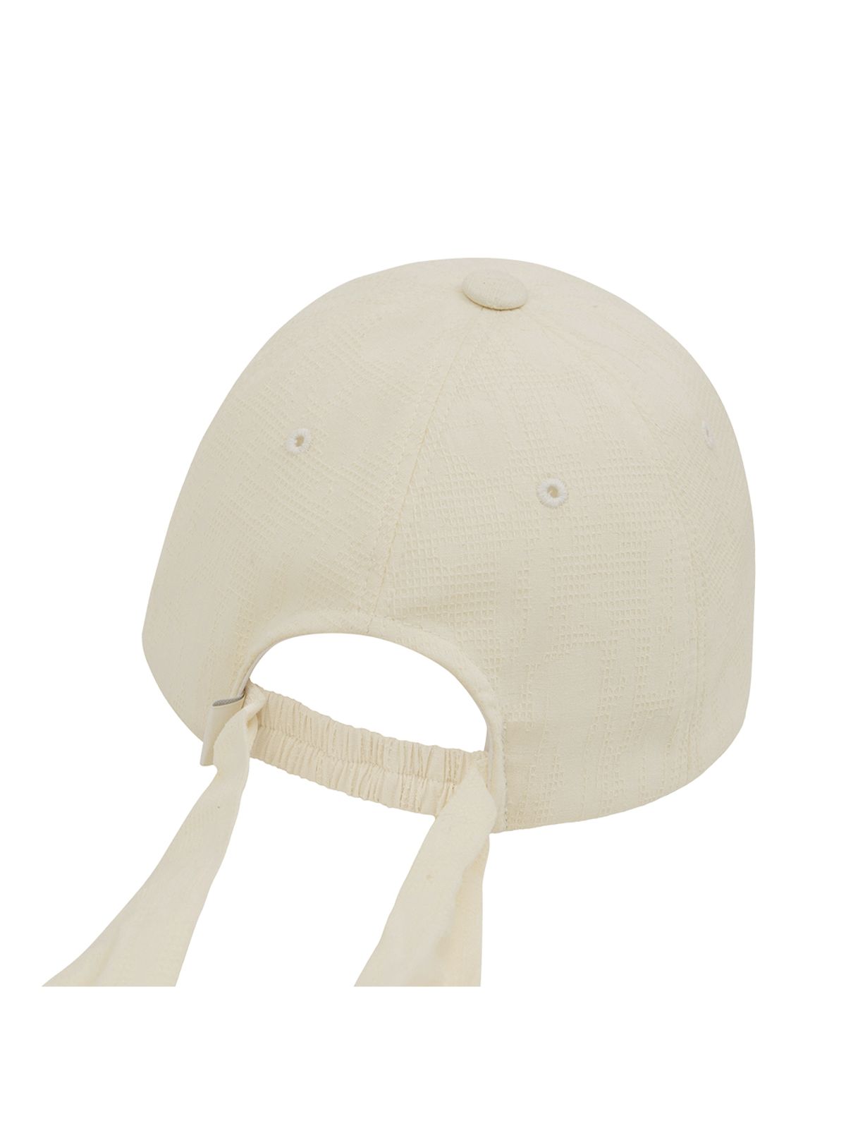 뚜오미오(TUOMIO) BUTTON RIBBON CAP [CREAM]