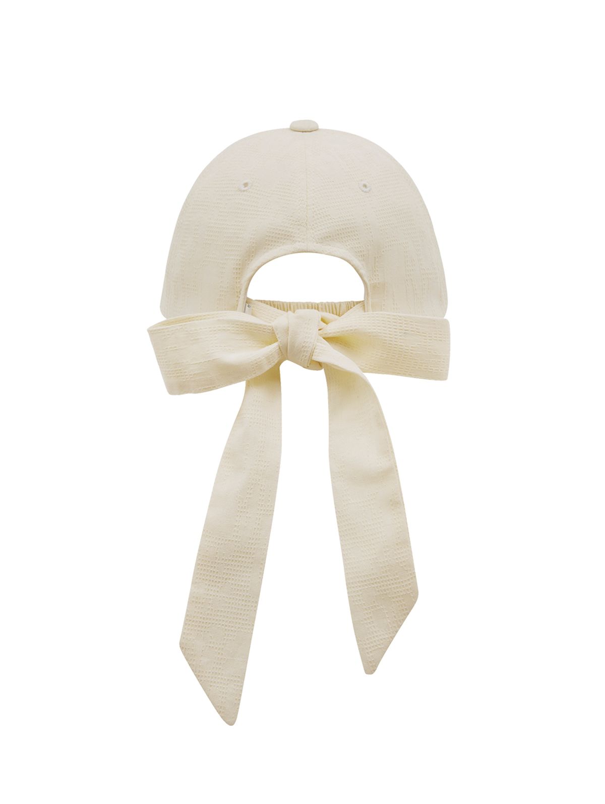 뚜오미오(TUOMIO) BUTTON RIBBON CAP [CREAM]