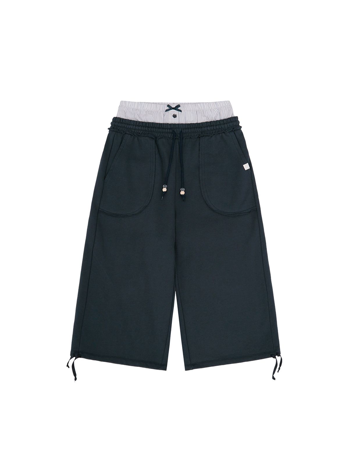 뚜오미오(TUOMIO) DETACHABLE BERMUDA SWEATPANTS [NAVY]