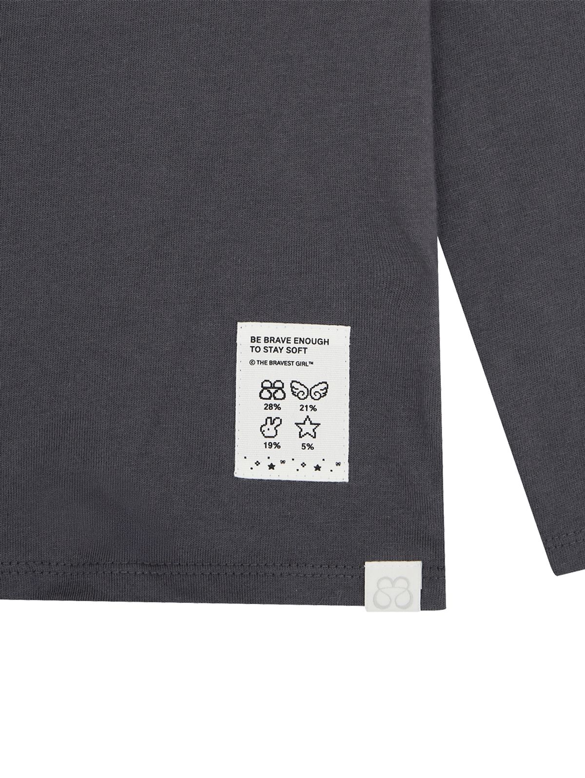 뚜오미오(TUOMIO) STAR DOODLE CAPRI T-SHIRT [CHARCOAL]