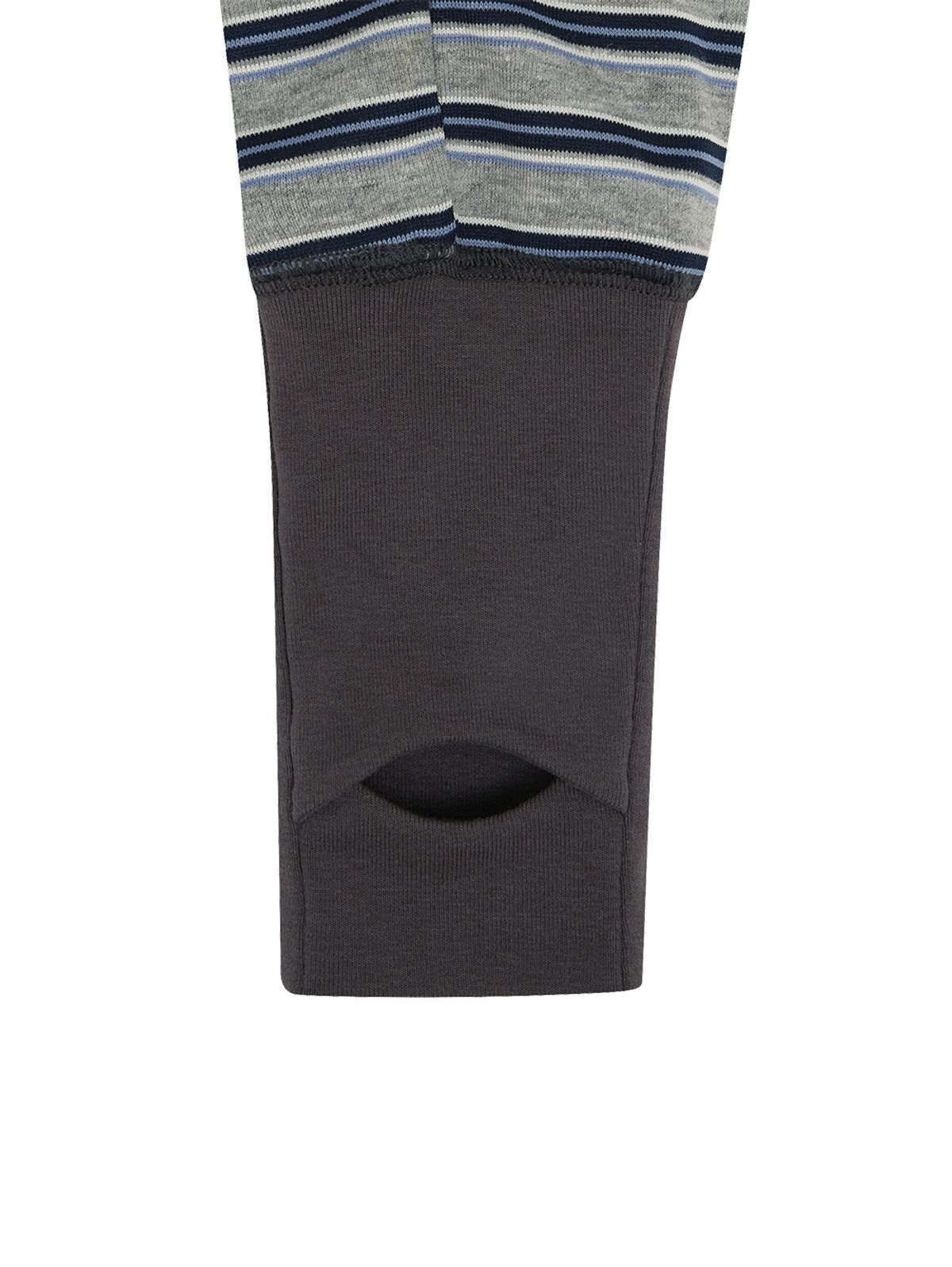 뚜오미오(TUOMIO) BUTTON STRIPE HOOD ZIP-UP [HEATHER GREY]