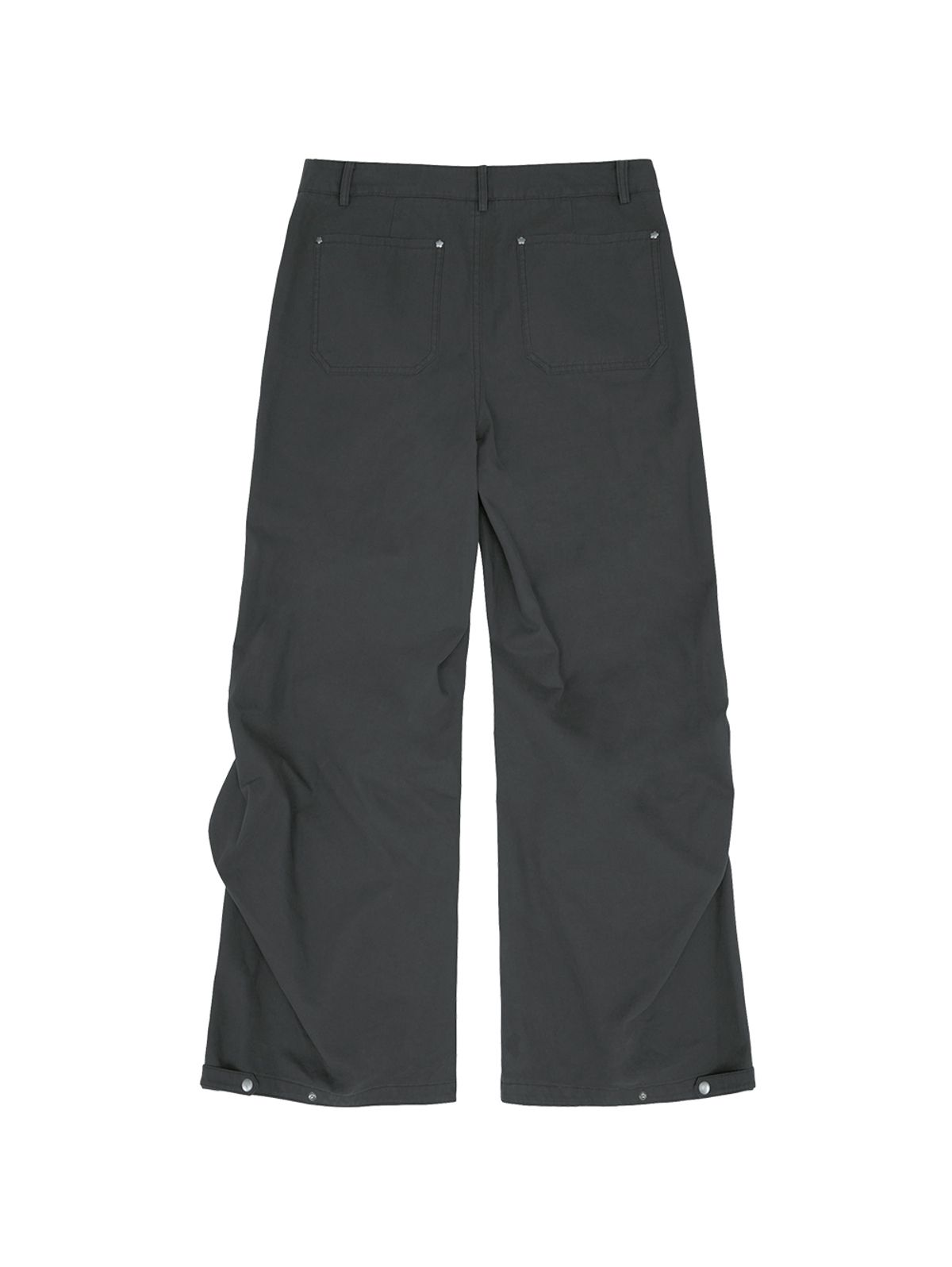 뚜오미오(TUOMIO) WASHED BELT BAG PANTS [CHARCOAL]