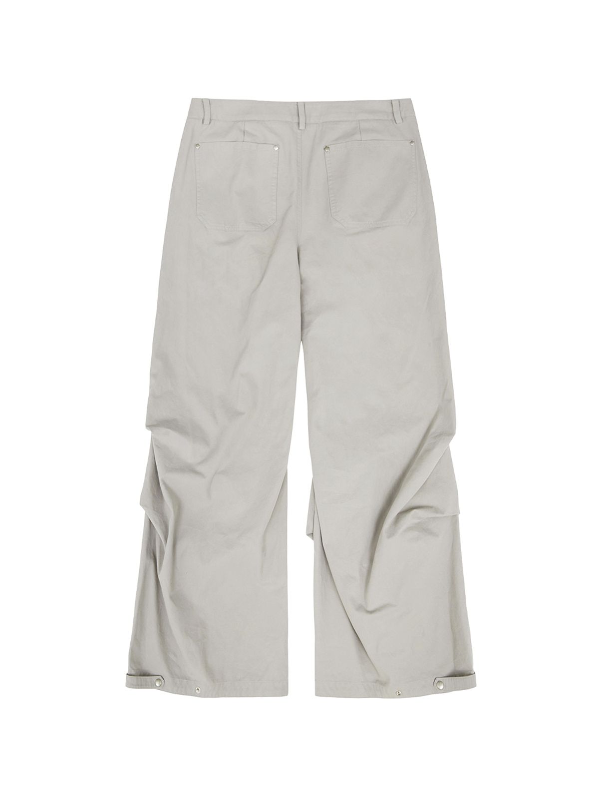 뚜오미오(TUOMIO) WASHED BELT BAG PANTS [LIGHT GREY]