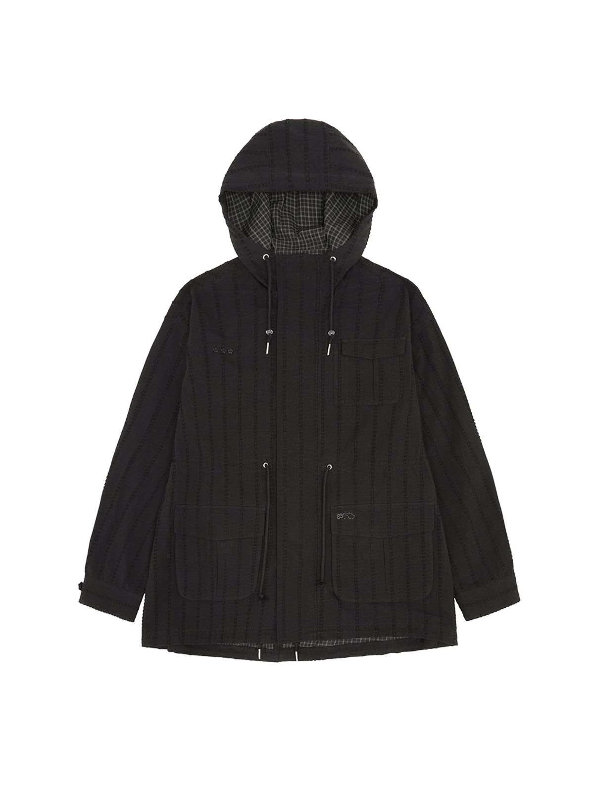 뚜오미오(TUOMIO) STAR BUTTON FIELD JACKET [BLACK]