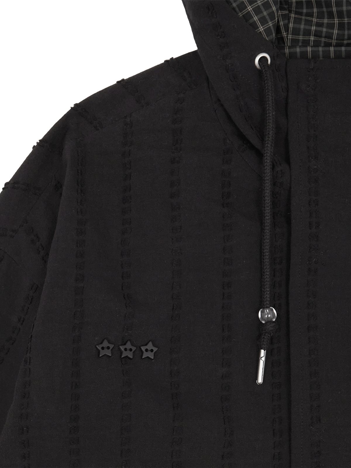 뚜오미오(TUOMIO) STAR BUTTON FIELD JACKET [BLACK]
