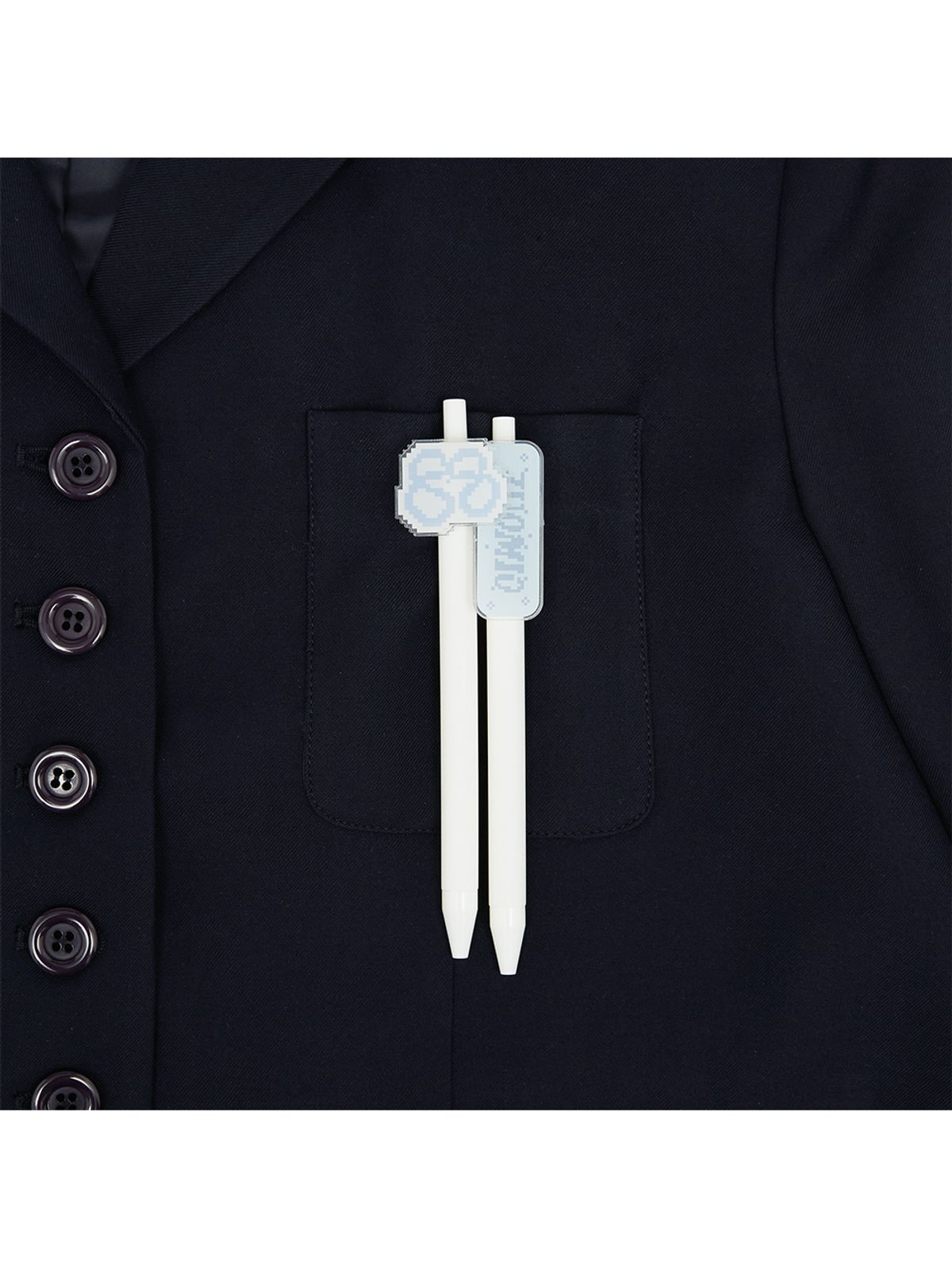 뚜오미오(TUOMIO) RIBBON PLEATED JACKET [NAVY]