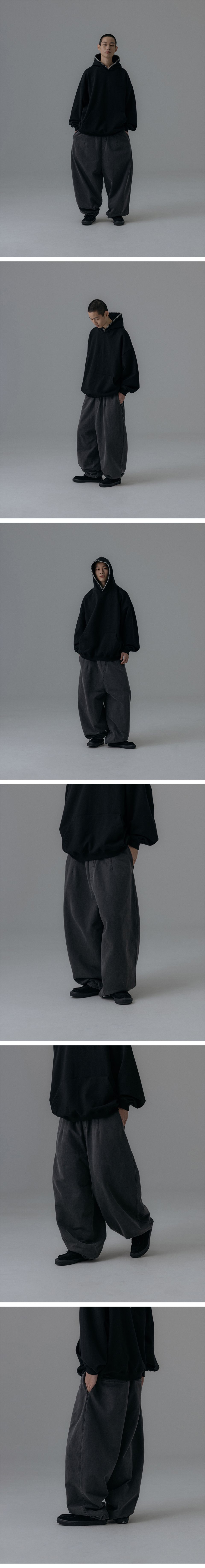 MUSINSA公式 | ANGLAN Pigment Baggy Balloon Pants - Charcoal