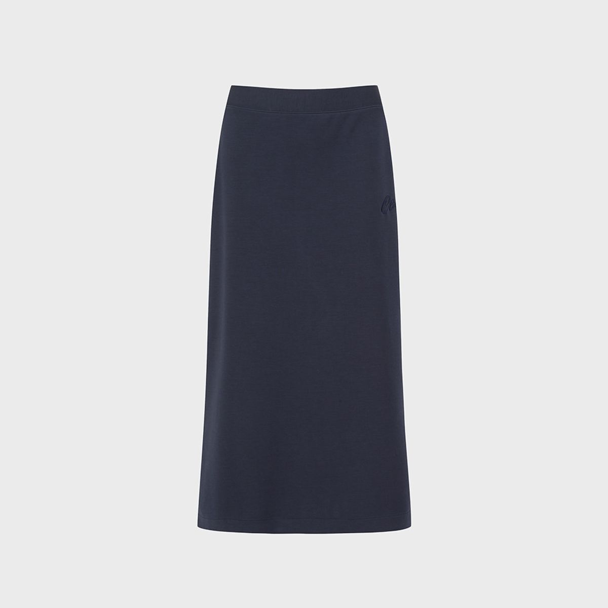올젠(OLZEN) 여성 스쿠바 밴딩 스커트_ZLG1RS2301NV