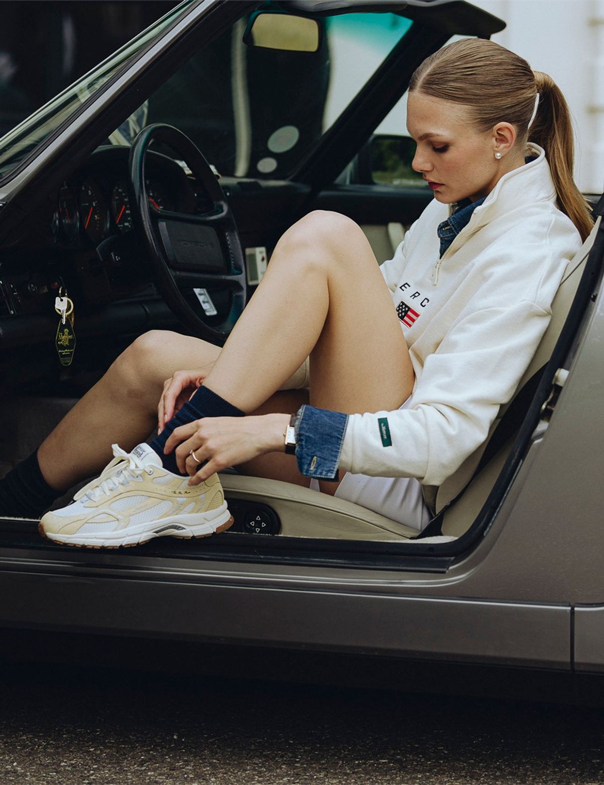 더 머서 브랜드(THE MERCER BRAND) (U) 더 리런 빈티지 스웨이드 옐로우 THE RE-RUN VINTAGE SUEDE YELLOW