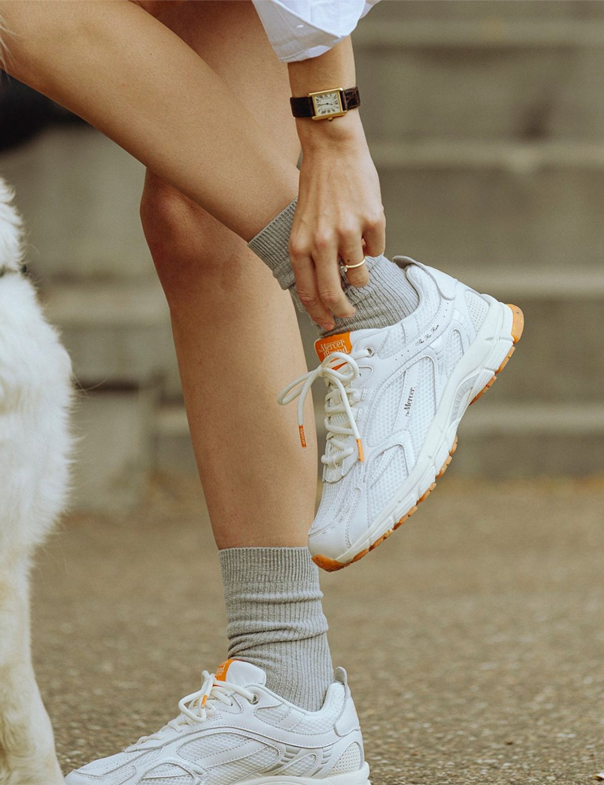 더 머서 브랜드(THE MERCER BRAND) (U) 더 리런 서머 화이트/오렌지 THE RE-RUN SUMMER WHITE/ORANGE