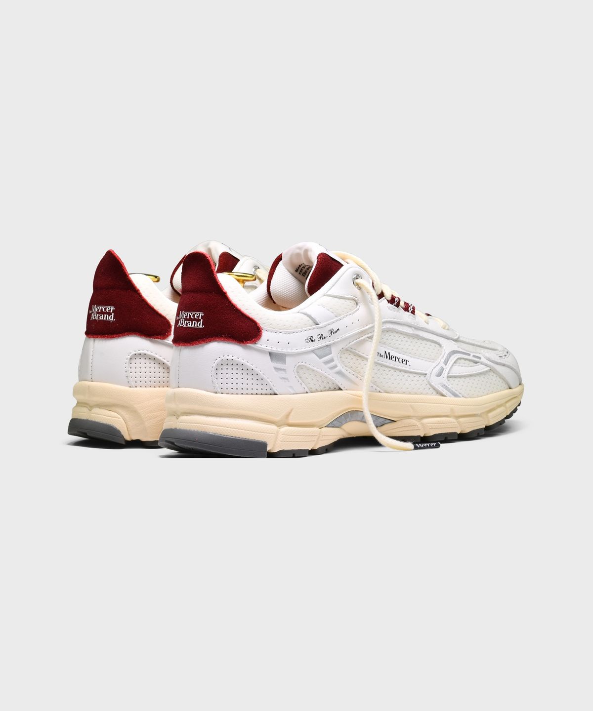 더 머서 브랜드(THE MERCER BRAND) (U) 더 리런 빈티지 나파 화이트/레드 THE RE-RUN VINTAGE NAPPA WHITE/RED