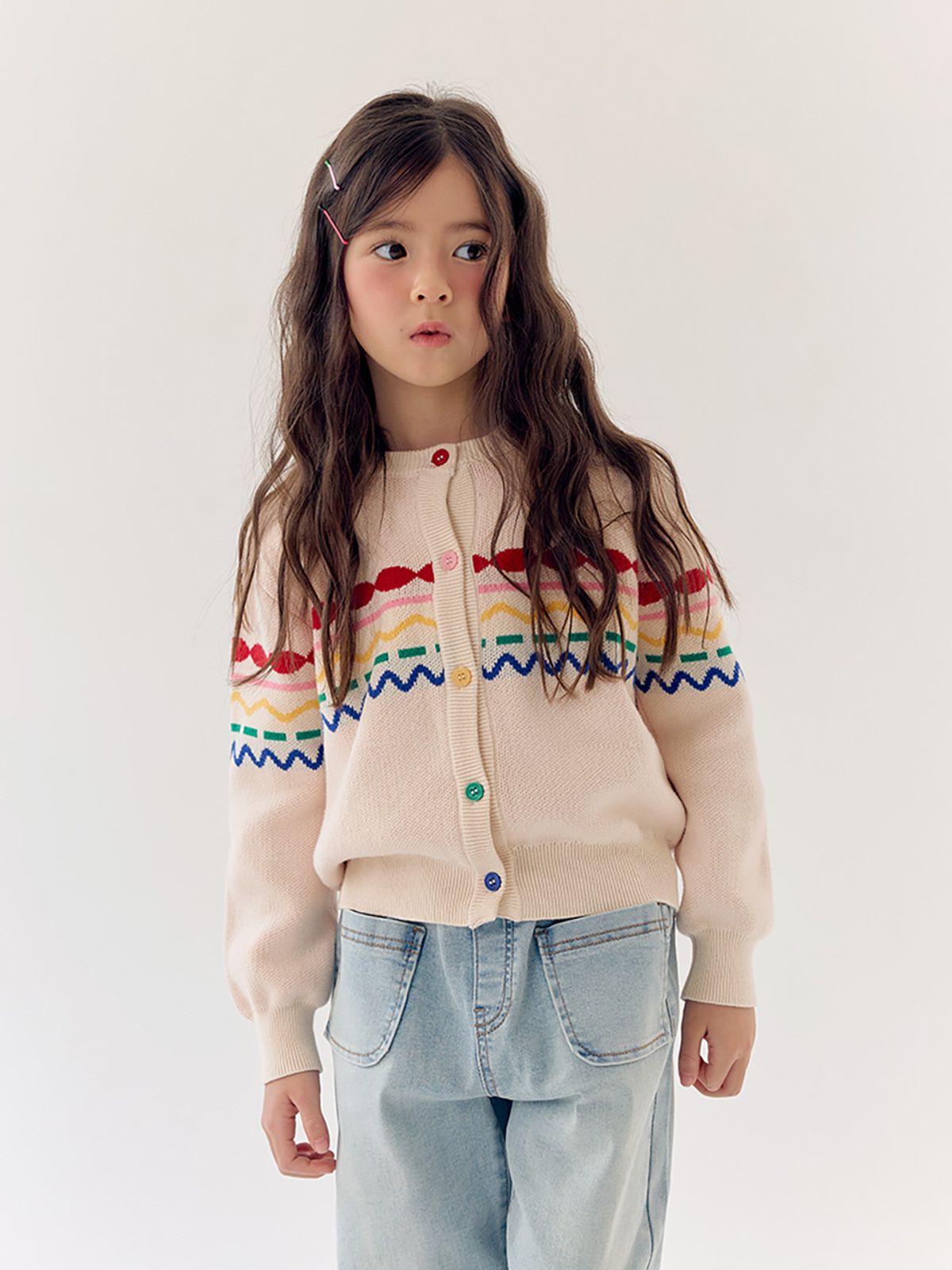 베베테일러(BEBETAILOR) 소프트 레인보우 가디건