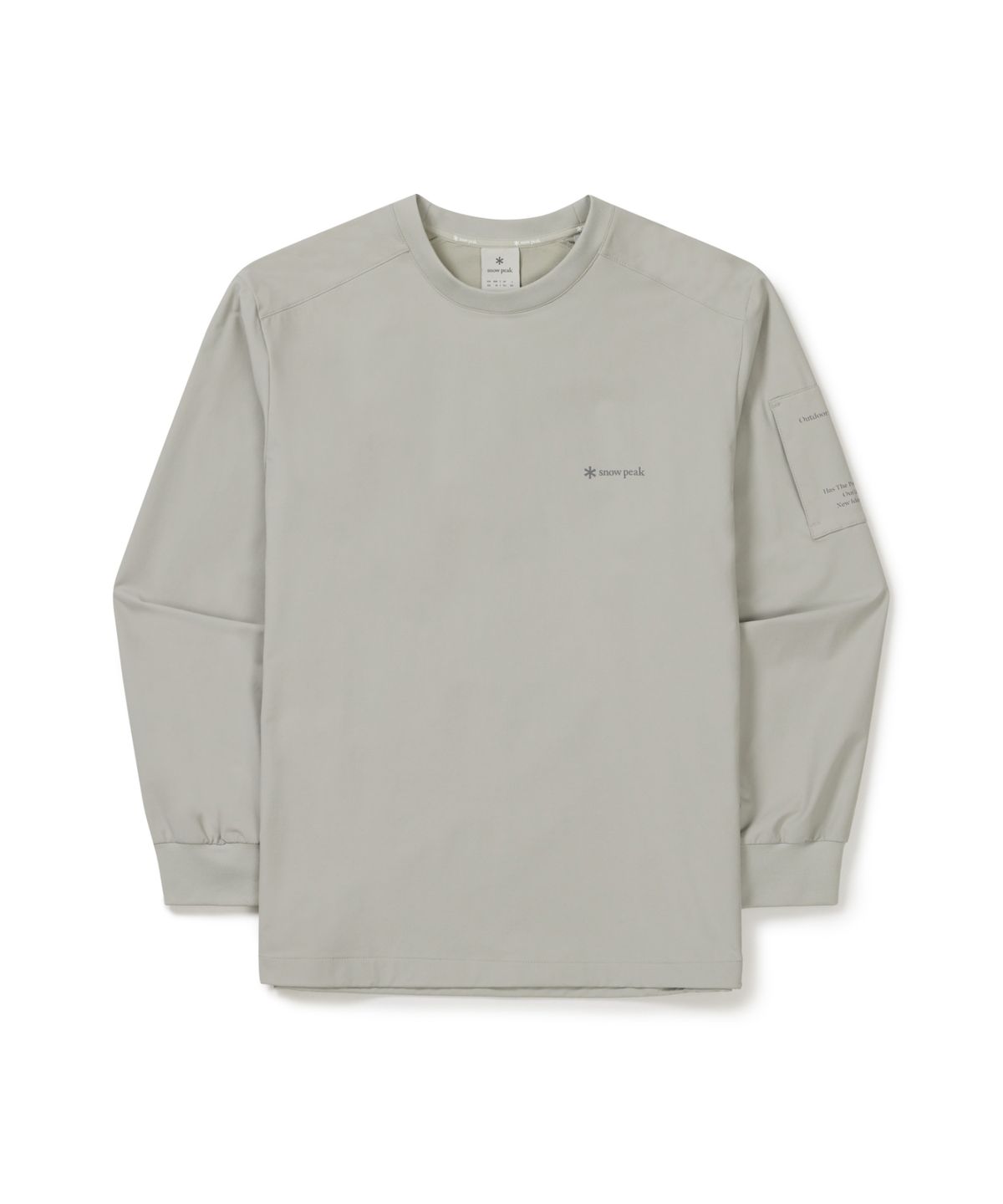 스노우피크 어패럴(SNOWPEAK APPAREL) 라고 맨투맨 (S26SMTHT26) Light Gray