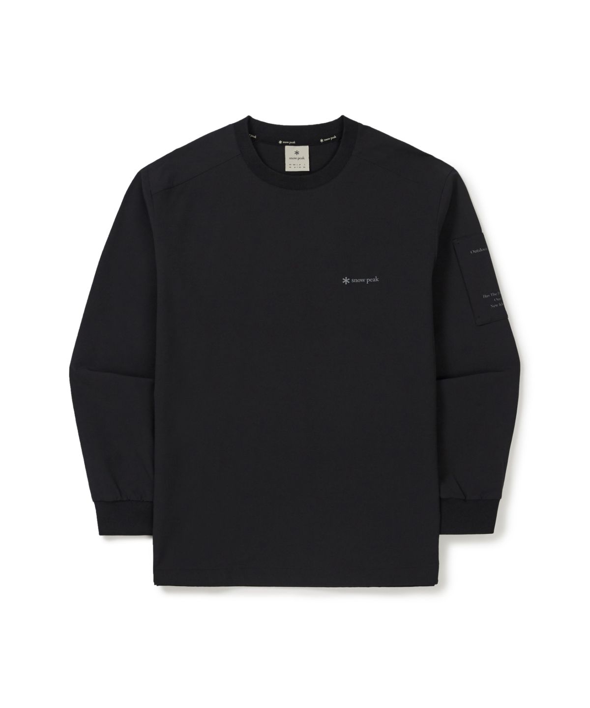 스노우피크 어패럴(SNOWPEAK APPAREL) 라고 맨투맨 (S26SMTHT26) Black