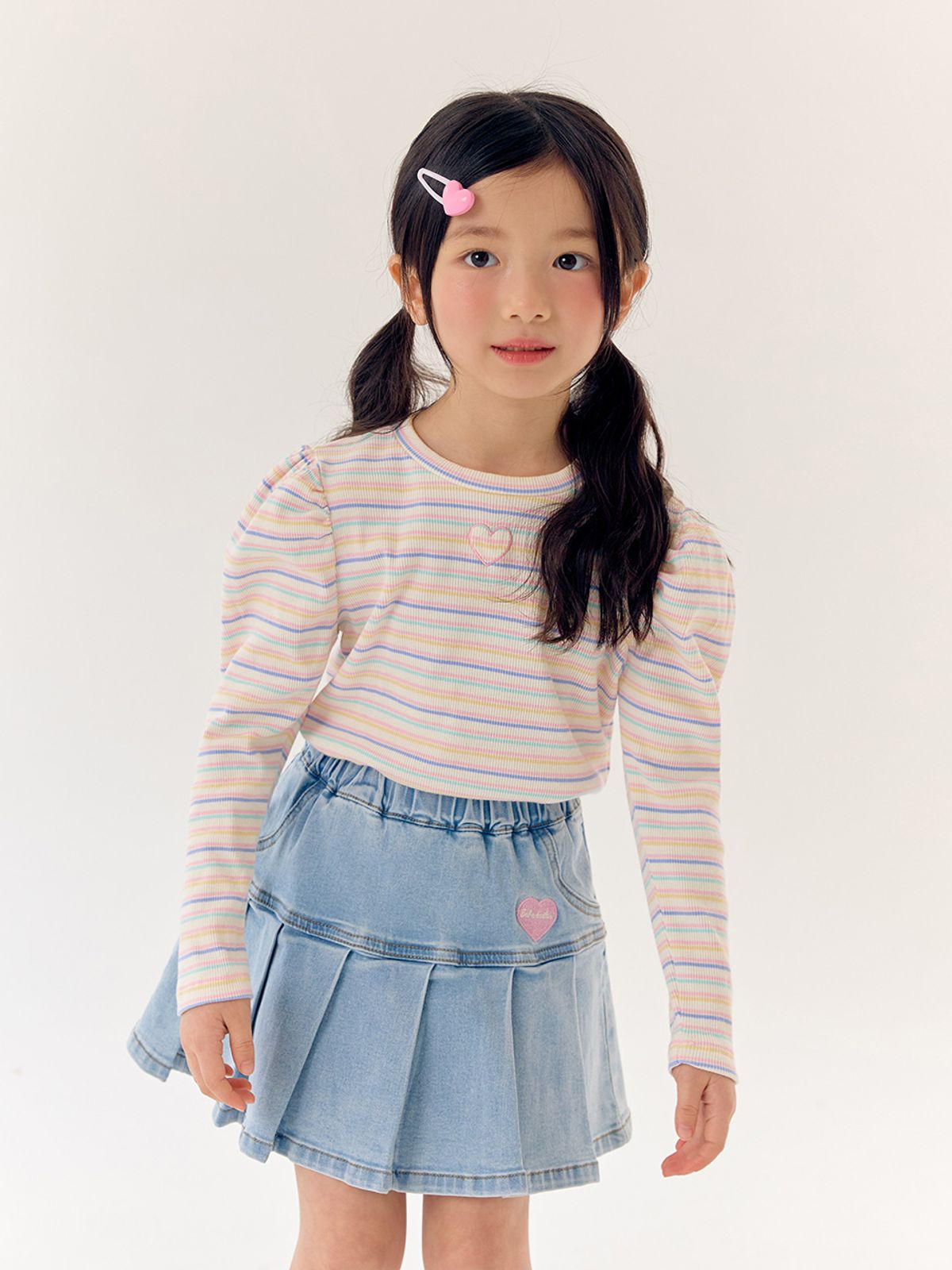 베베테일러(BEBETAILOR) 하트 골지 셔링티