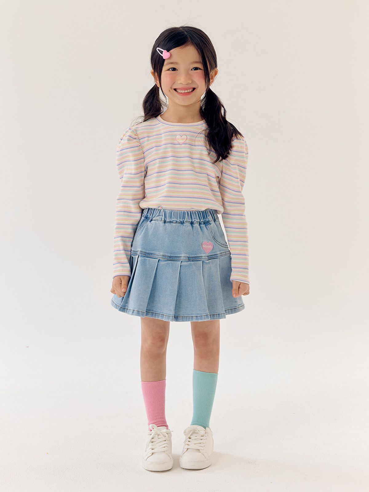 베베테일러(BEBETAILOR) 하트 골지 셔링티
