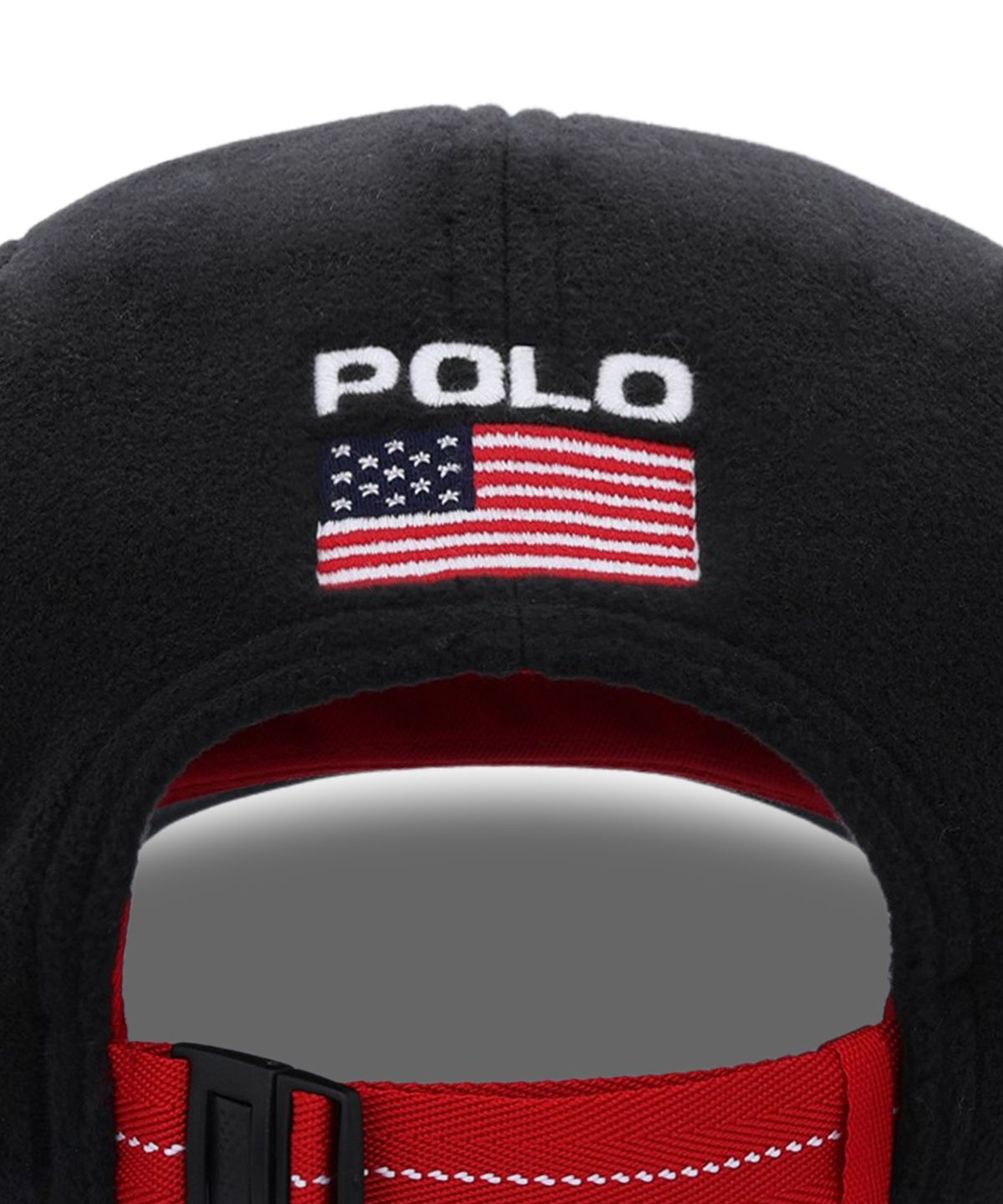 폴로 랄프 로렌(POLO RALPH LAUREN) 플래그 플리스 캡-블랙