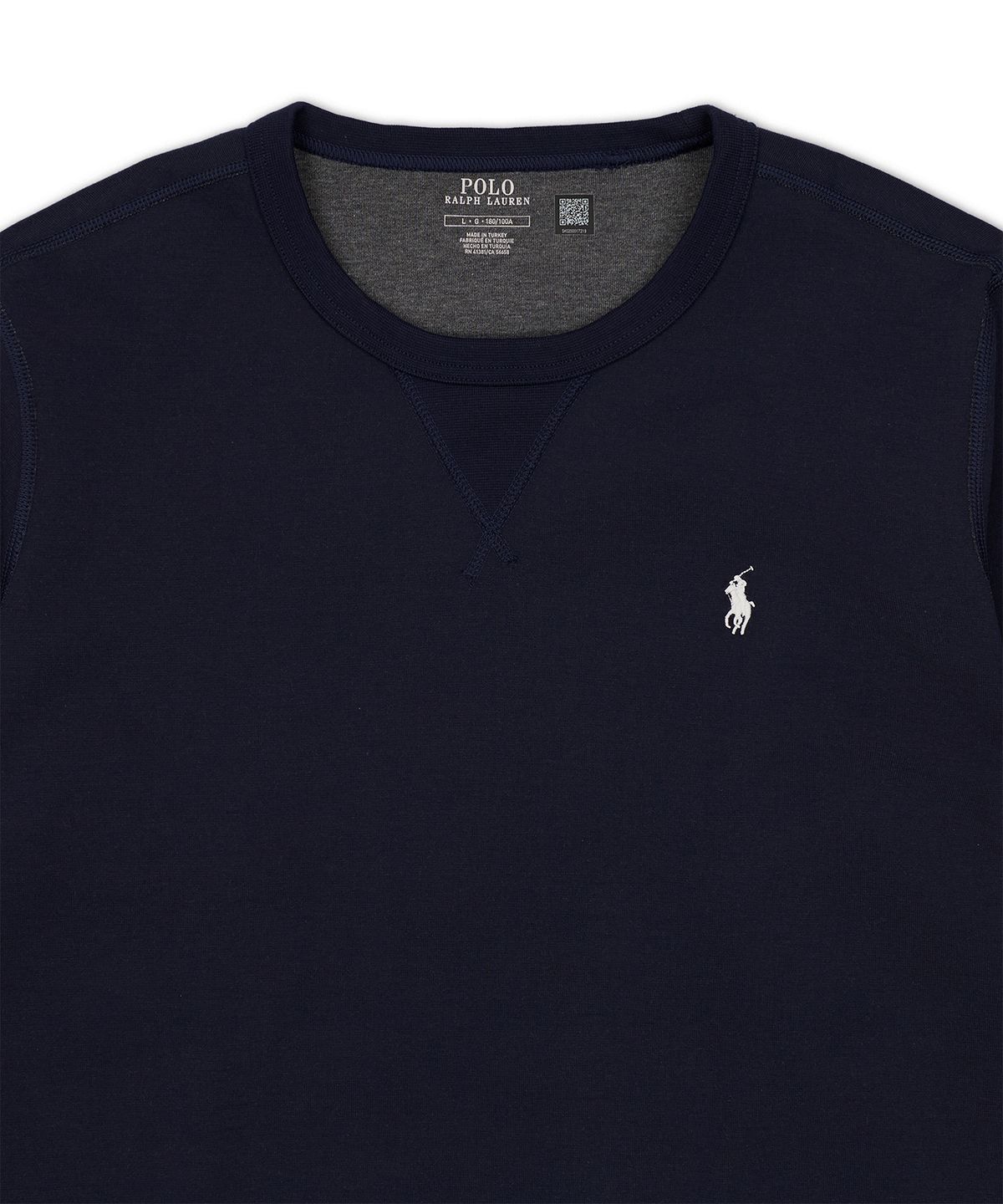 폴로 랄프 로렌(POLO RALPH LAUREN) 더블 니트 스웨트셔츠-네이비
