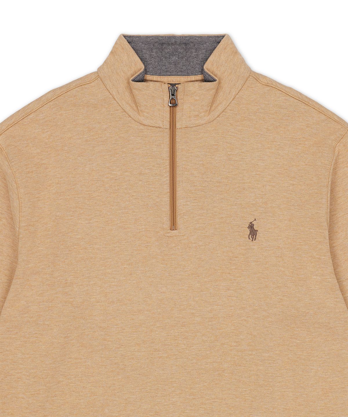 폴로 랄프 로렌(POLO RALPH LAUREN) 럭셔리 저지 쿼터 지퍼 풀오버-미디움 베이지