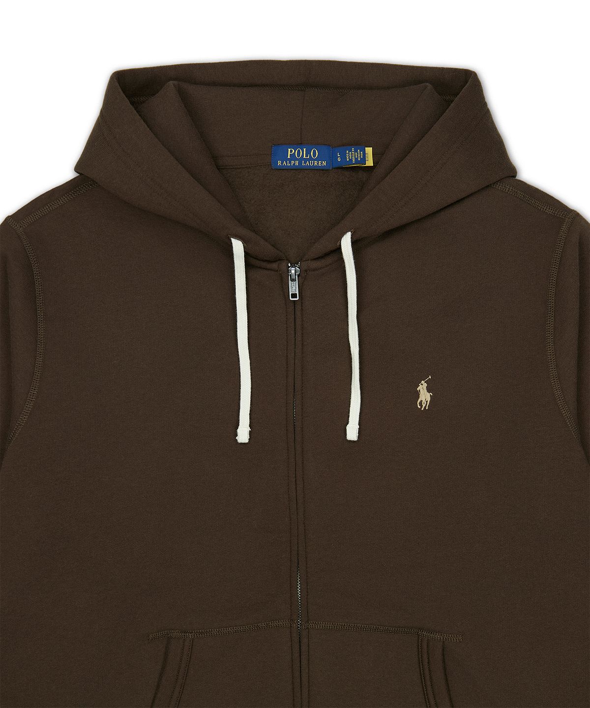 폴로 랄프 로렌(POLO RALPH LAUREN) RL 플리스 후디-다크 브라운