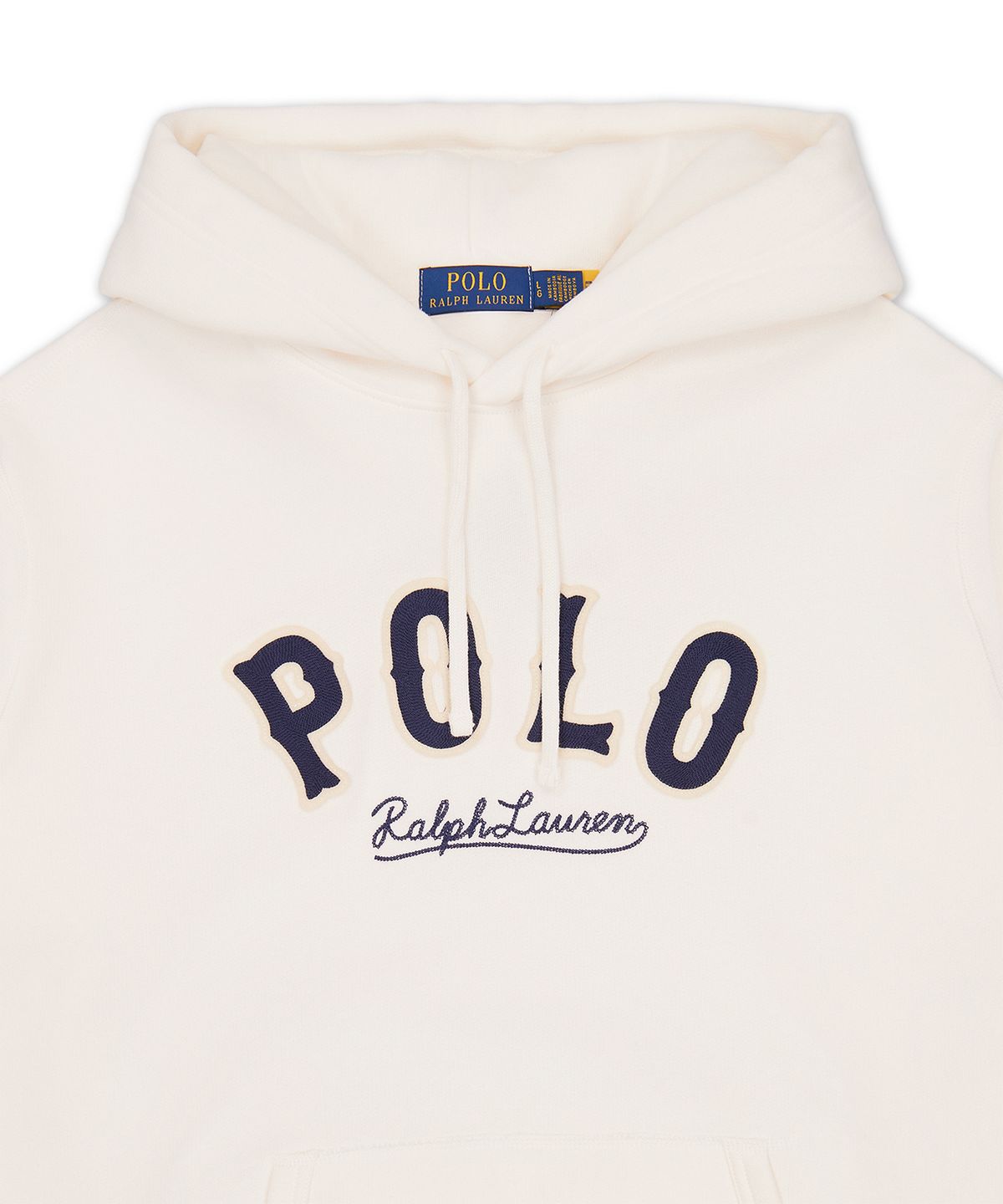 폴로 랄프 로렌(POLO RALPH LAUREN) RL 플리스 웨스턴 로고 후디-화이트