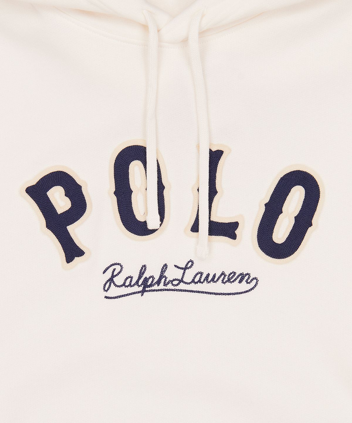 폴로 랄프 로렌(POLO RALPH LAUREN) RL 플리스 웨스턴 로고 후디-화이트