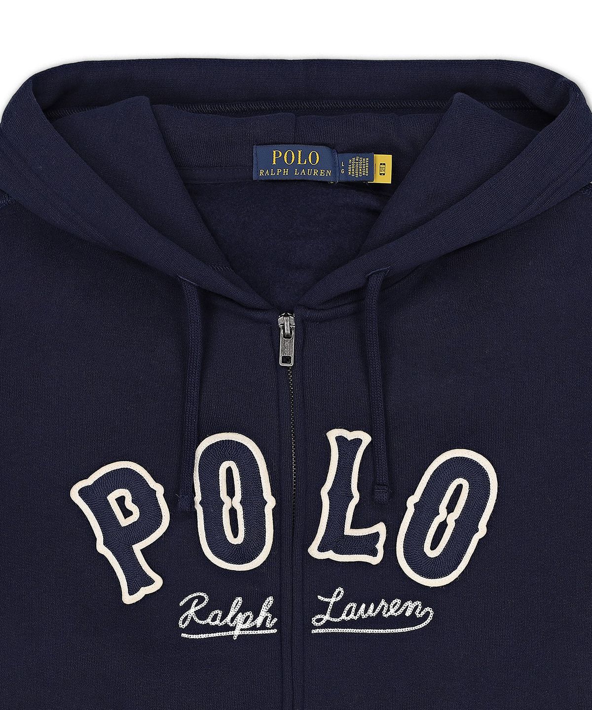 폴로 랄프 로렌(POLO RALPH LAUREN) RL 플리스 웨스턴 로고 후디-네이비