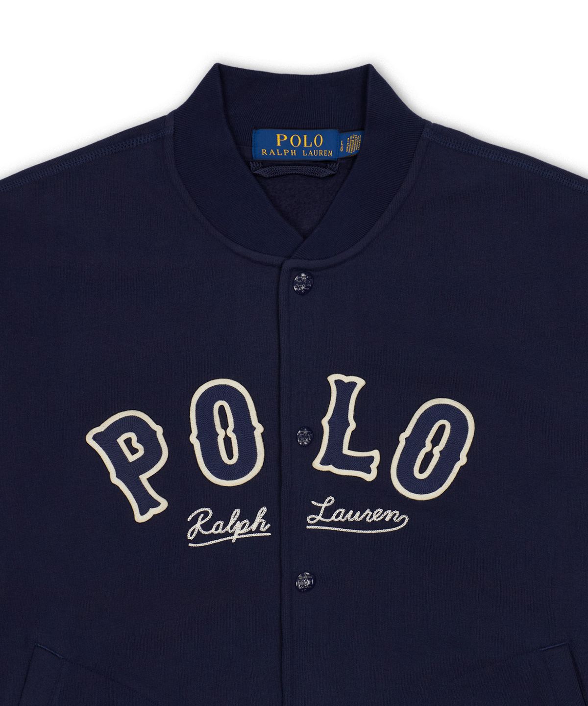 폴로 랄프 로렌(POLO RALPH LAUREN) RL 플리스 웨스턴 로고 재킷-네이비