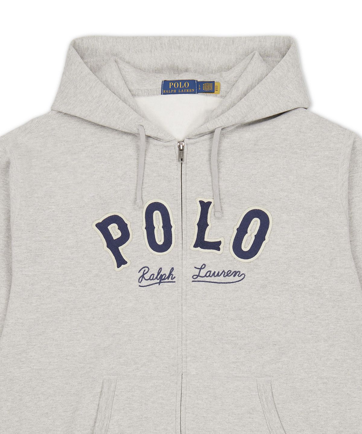 폴로 랄프 로렌(POLO RALPH LAUREN) RL 플리스 웨스턴 로고 후디-그레이