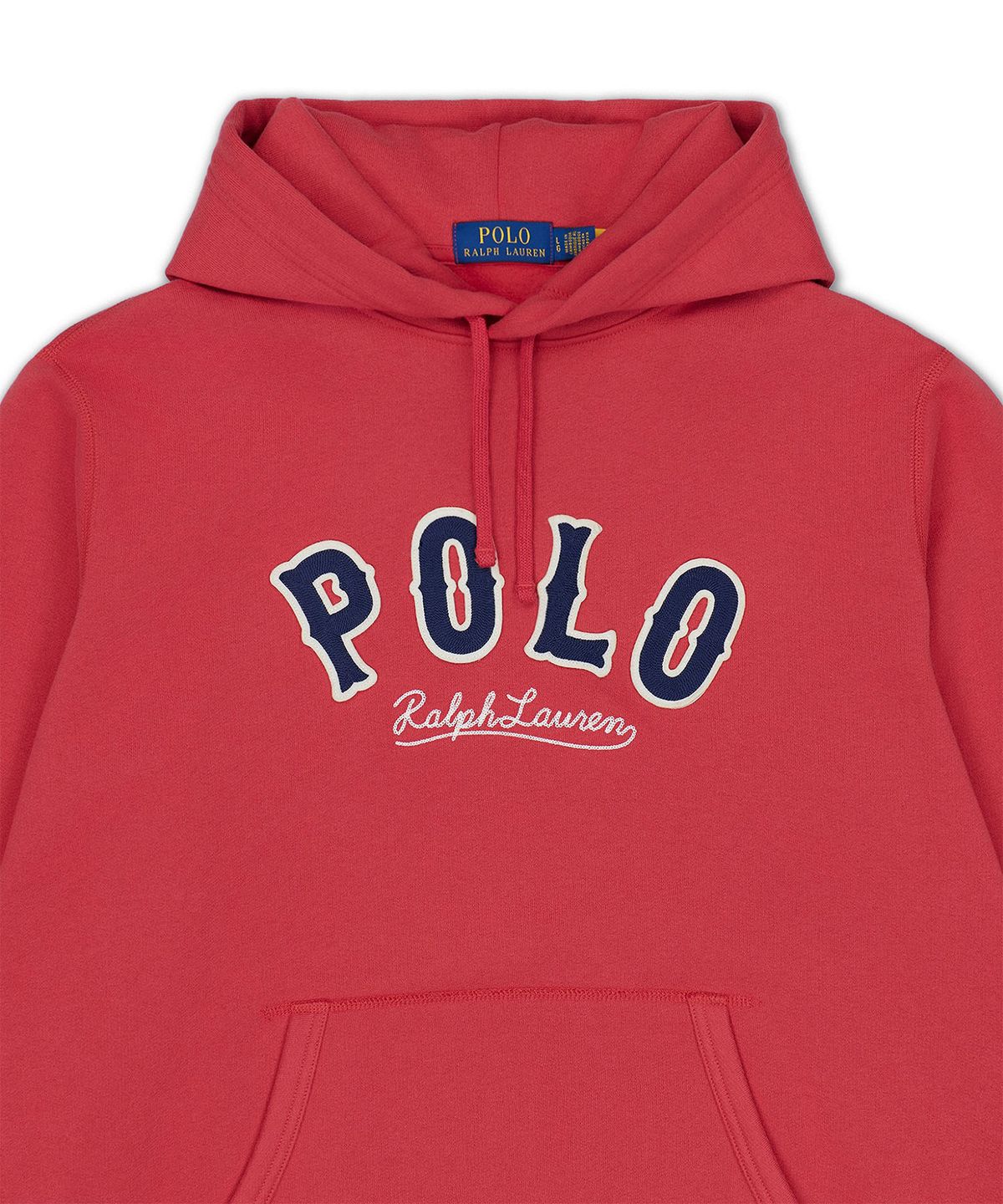 폴로 랄프 로렌(POLO RALPH LAUREN) RL 플리스 웨스턴 로고 후디-레드