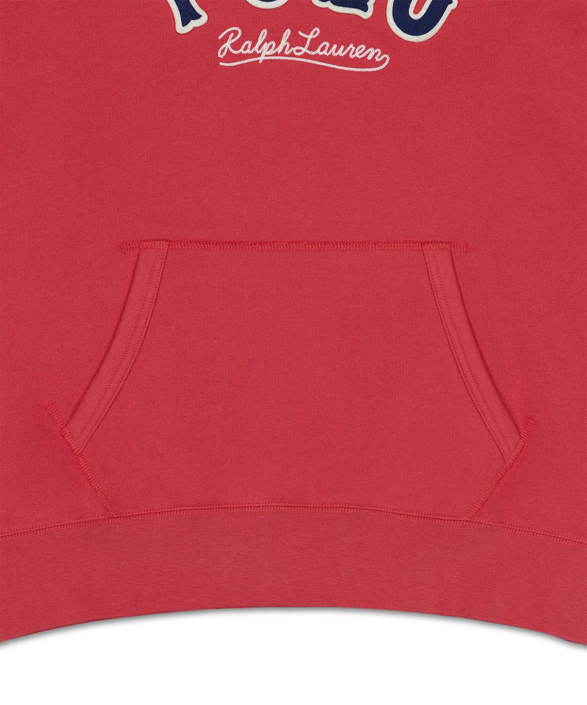 폴로 랄프 로렌(POLO RALPH LAUREN) RL 플리스 웨스턴 로고 후디-레드
