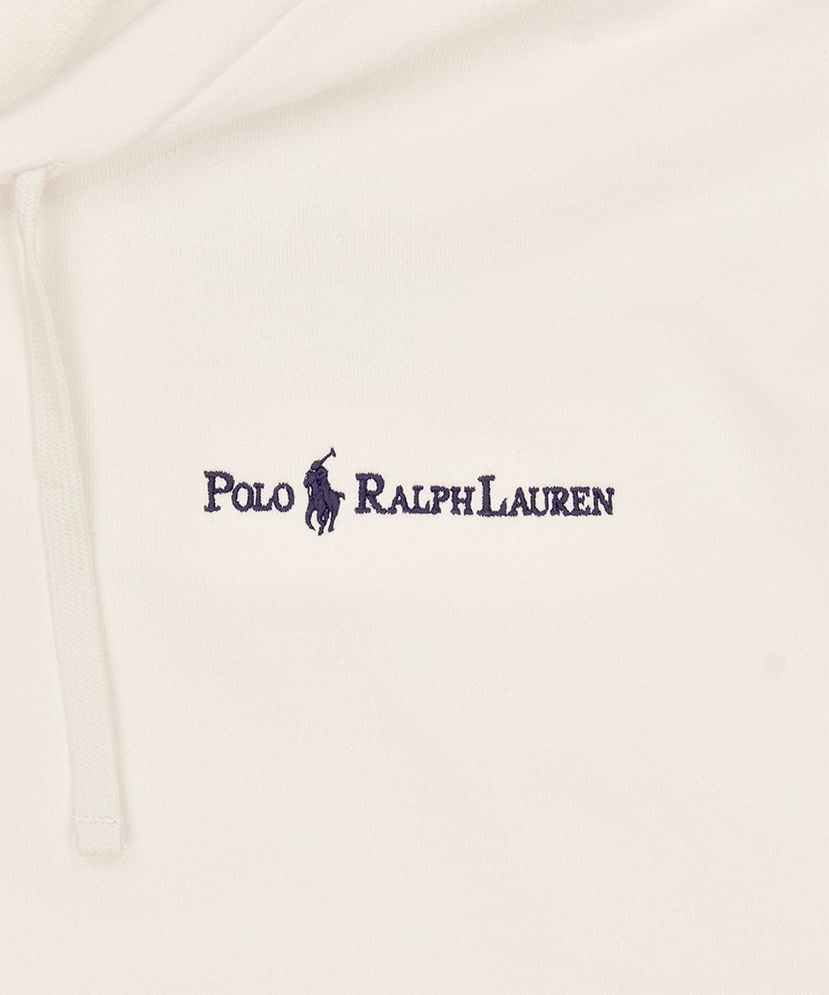 폴로 랄프 로렌(POLO RALPH LAUREN) 릴렉스핏 로고 플리스 후디-화이트